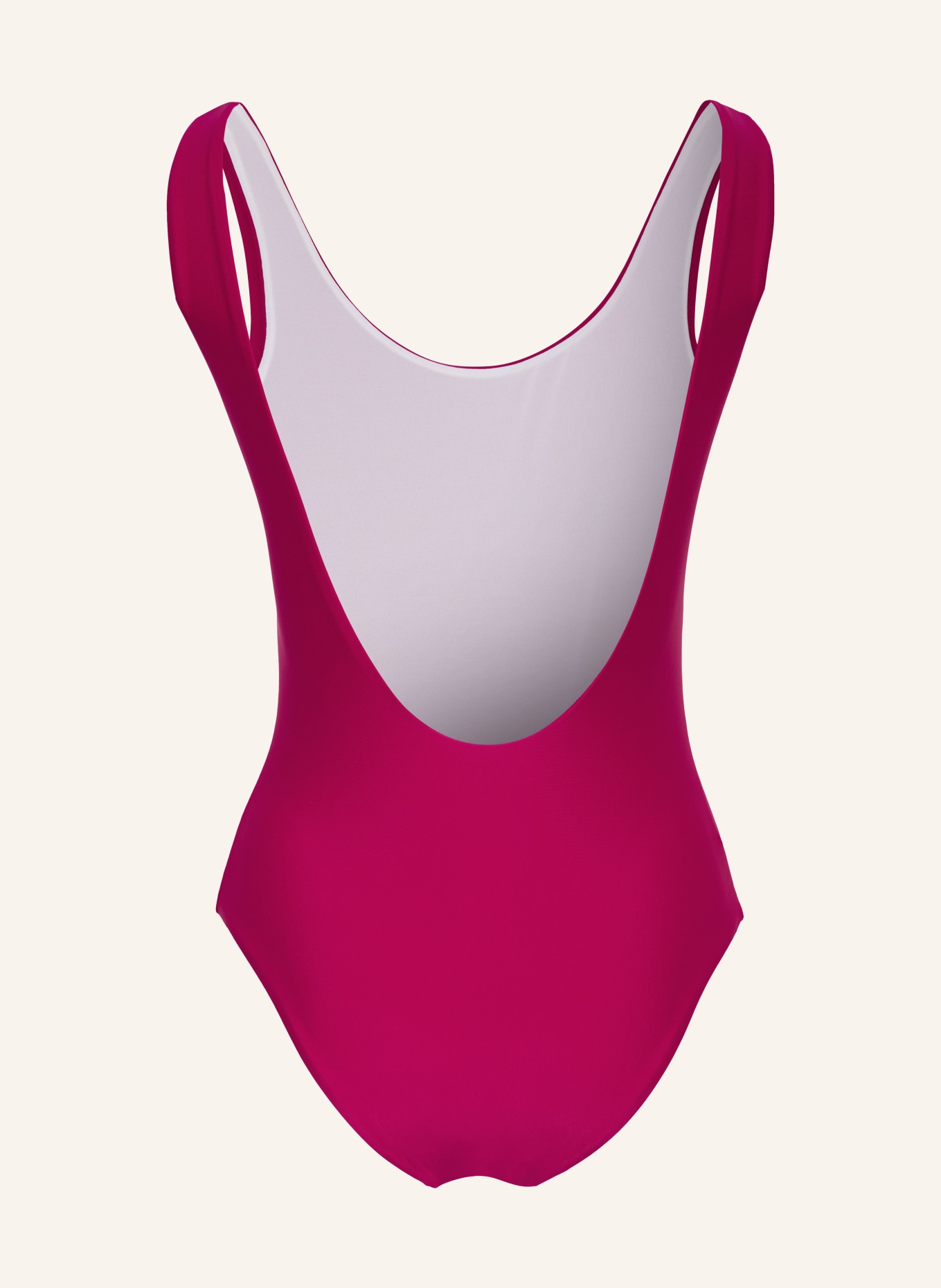 Chloé Badeanzug LOGO: FUCHSIA / WEISS