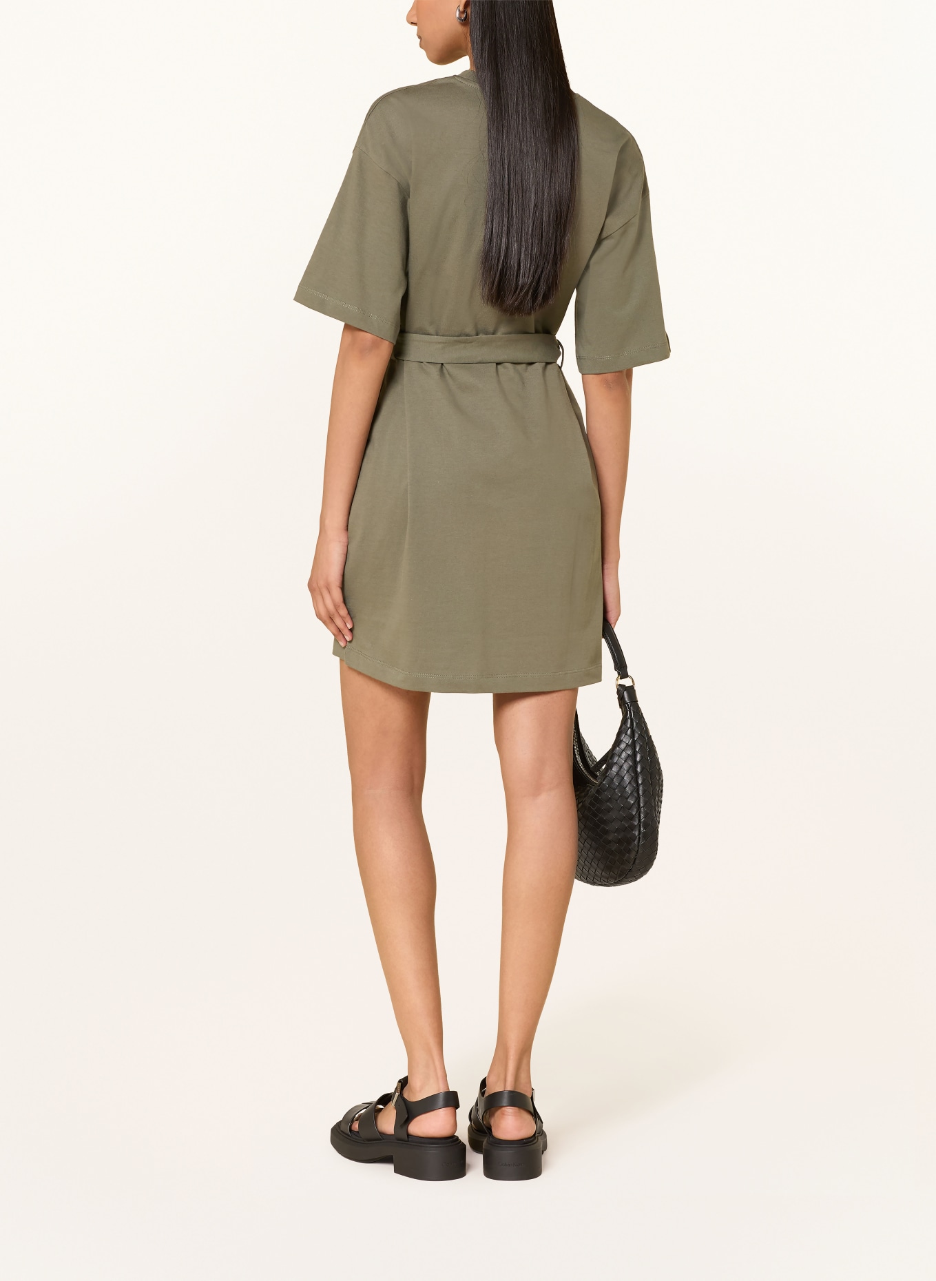 BARBOUR INTERNATIONAL Jerseykleid UMA: OLIV / GOLD