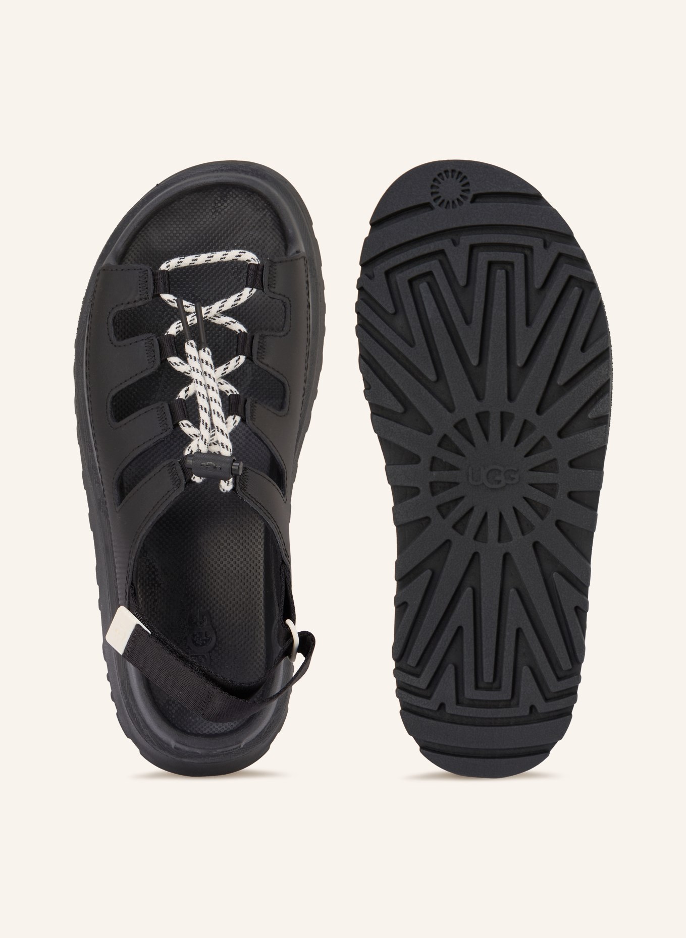 UGG Plateau-Sandalen GOLDENGLOW TOGGLE: SCHWARZ