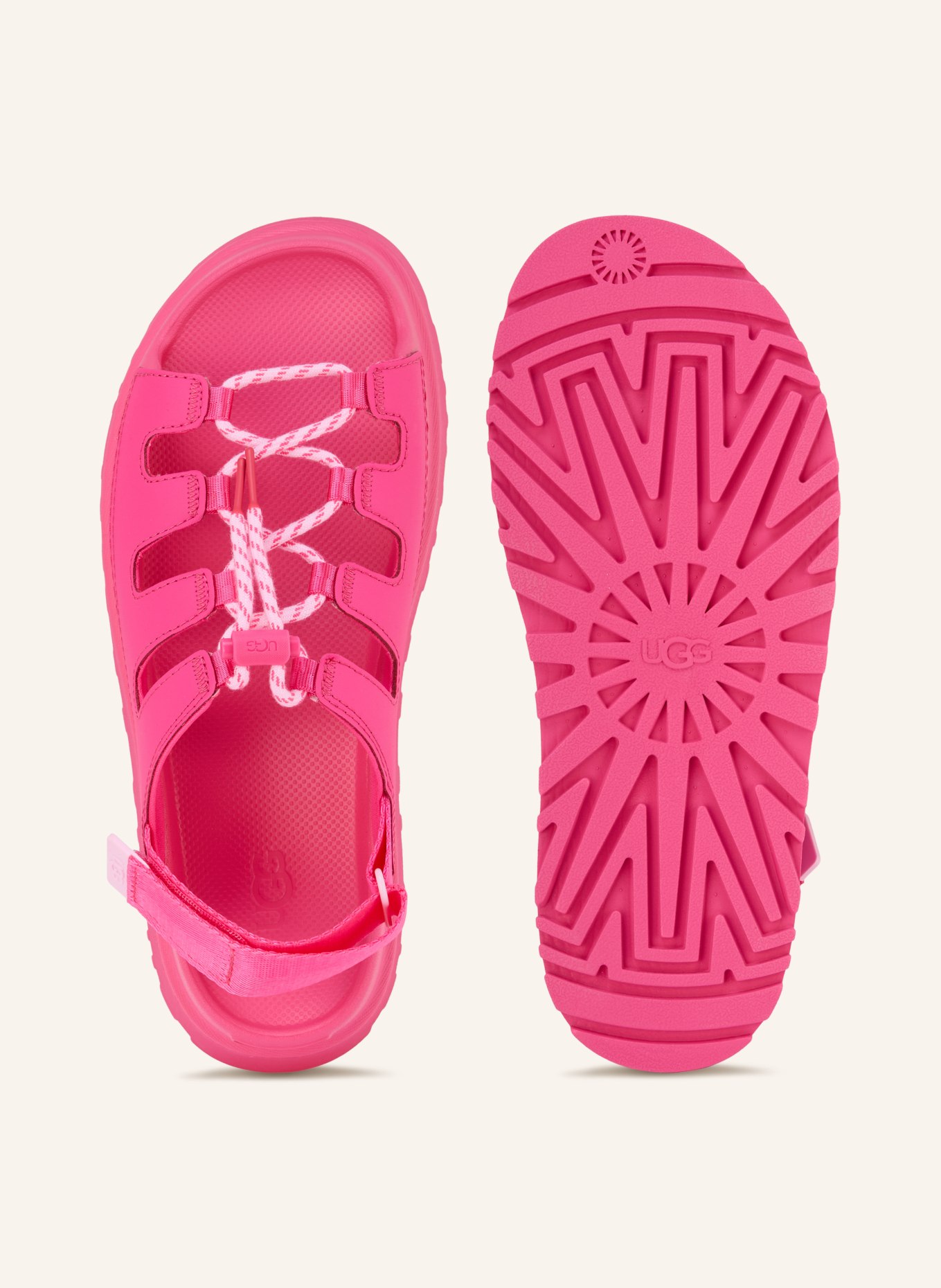 UGG Sandály na platformě GOLDENGLOW TOGGLE: RŮŽOVÁ