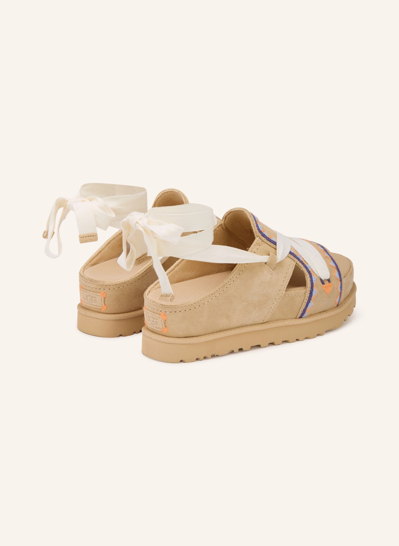 UGG Plateau-Sandalen GOLDENSTAR: BEIGE / HELLORANGE / BLAU