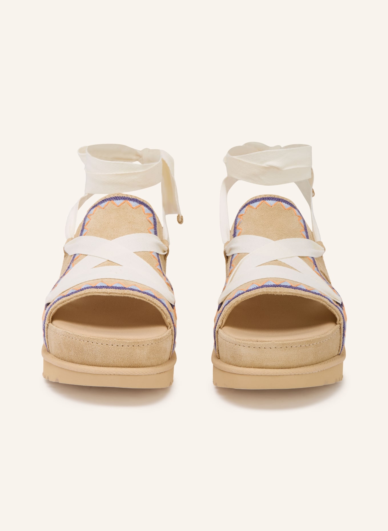 UGG Plateau-Sandalen GOLDENSTAR: BEIGE / HELLORANGE / BLAU