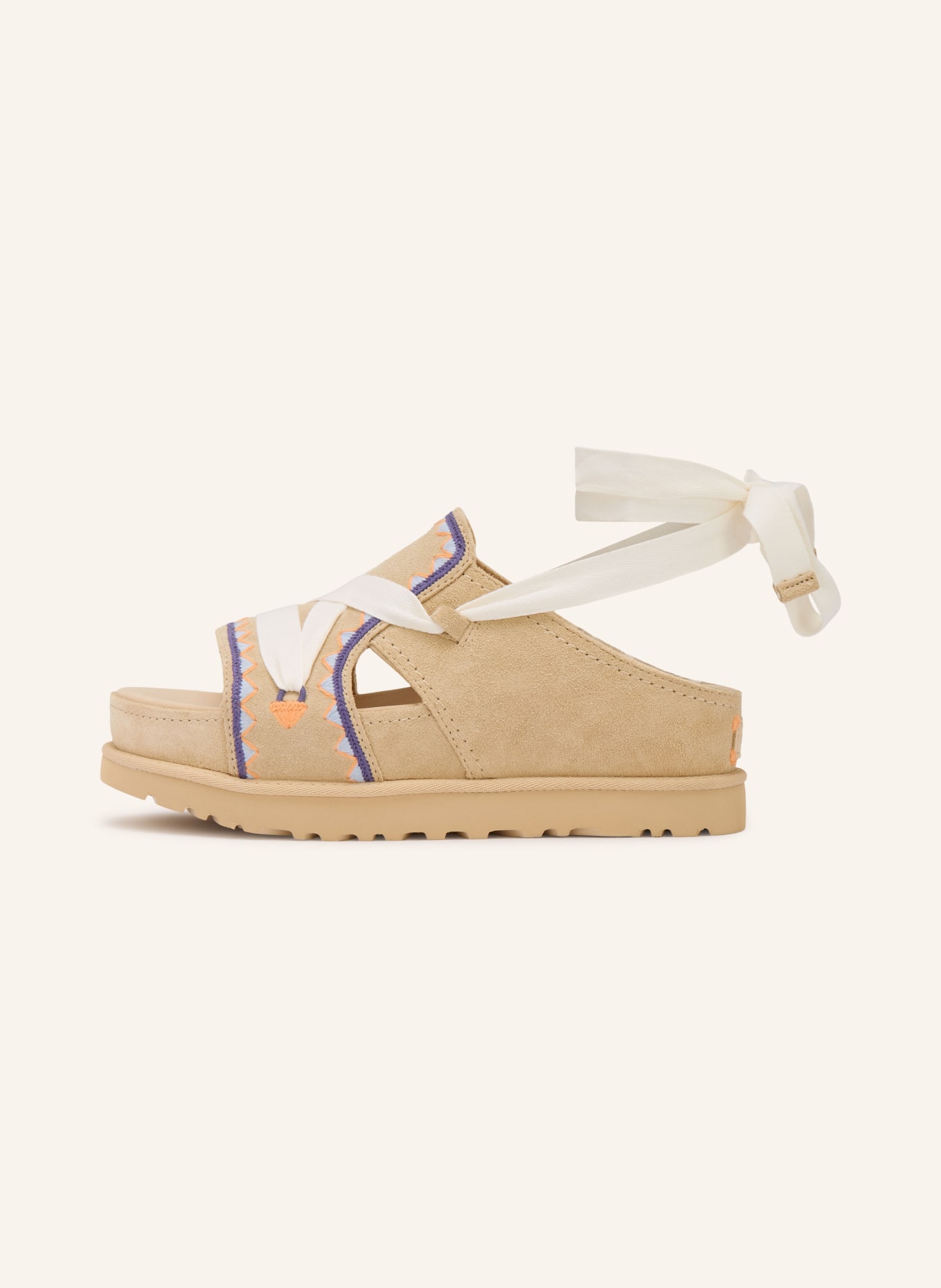 UGG Plateau-Sandalen GOLDENSTAR: BEIGE / HELLORANGE / BLAU