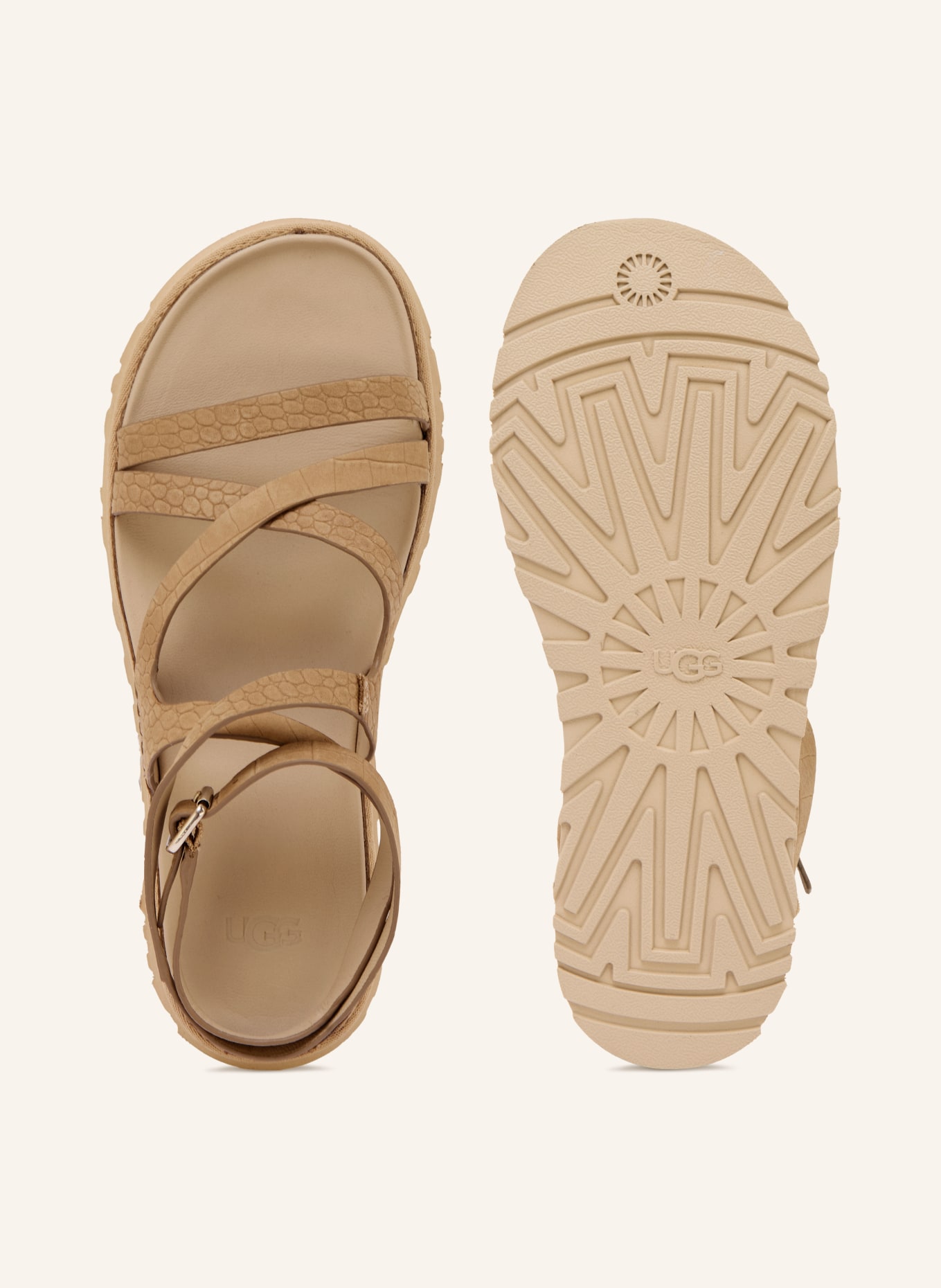 UGG GOLDENGAZE Sandals: CAMEL