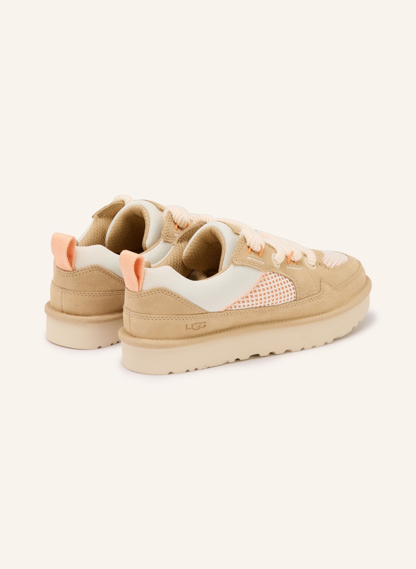 UGG Sneaker LOWMEL: CAMEL / CREME / HELLORANGE