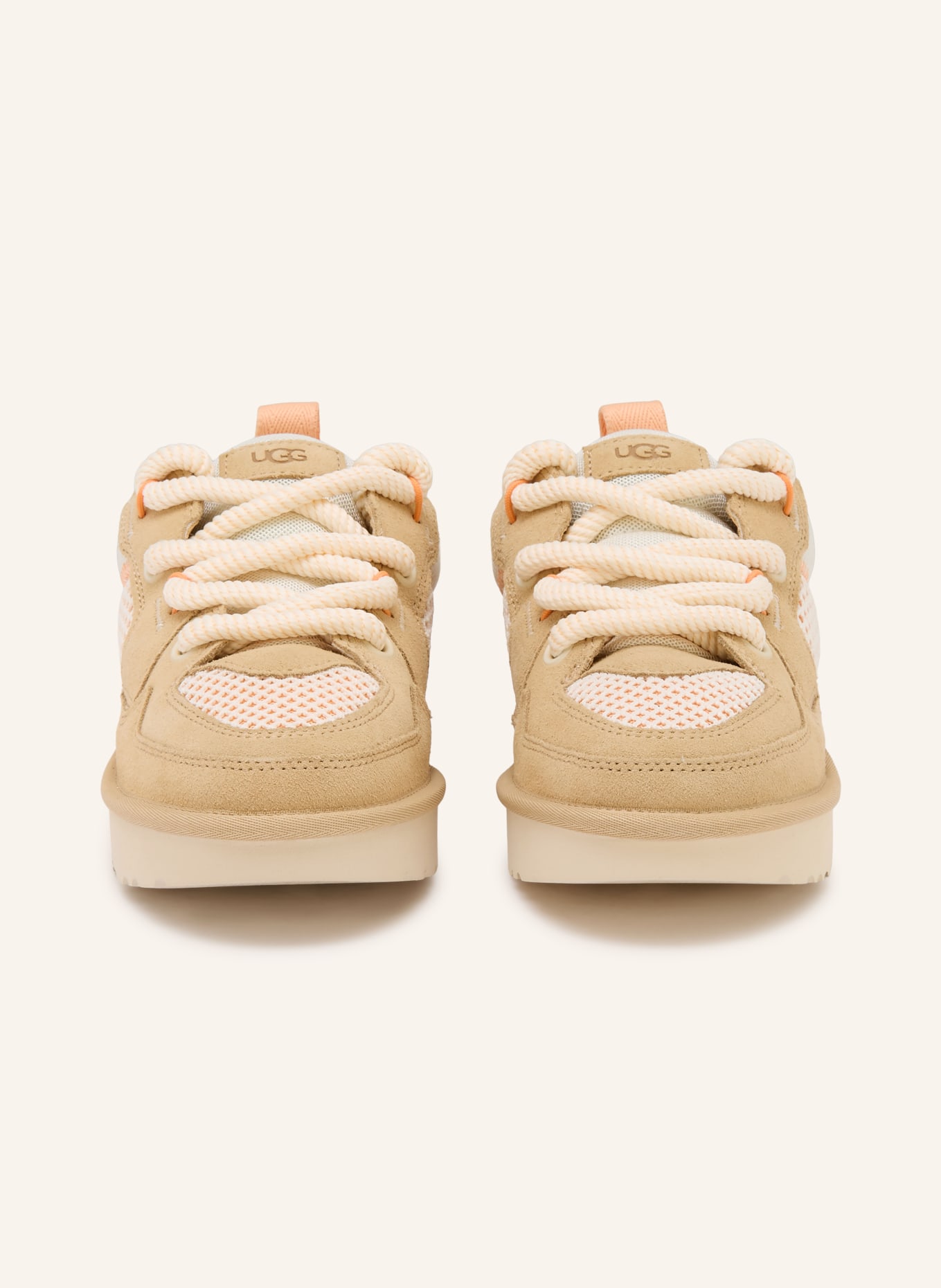 UGG Sneaker LOWMEL: CAMEL / CREME / HELLORANGE