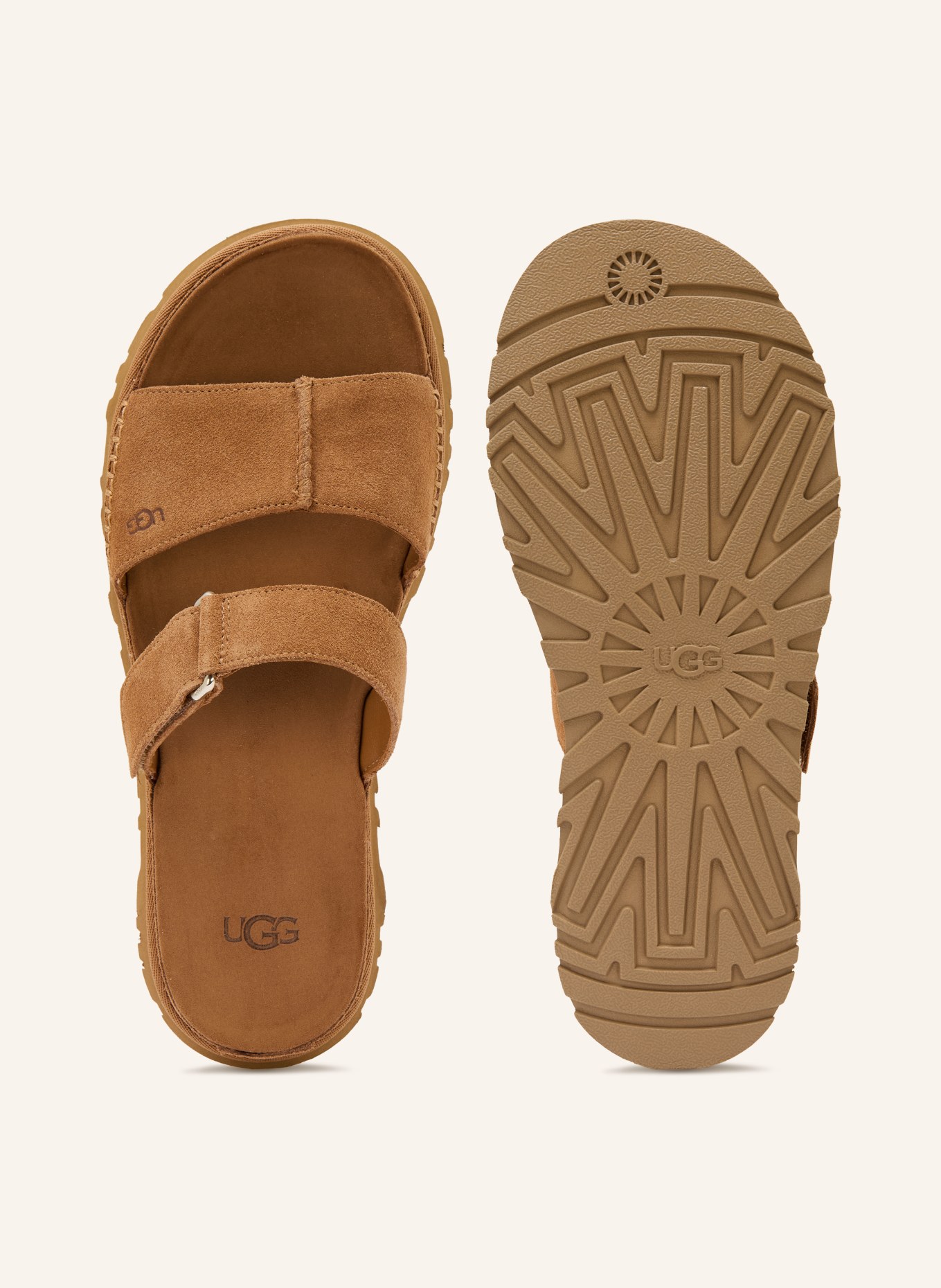 UGG Pantofle GOLDENGAZE: HNĚDÁ