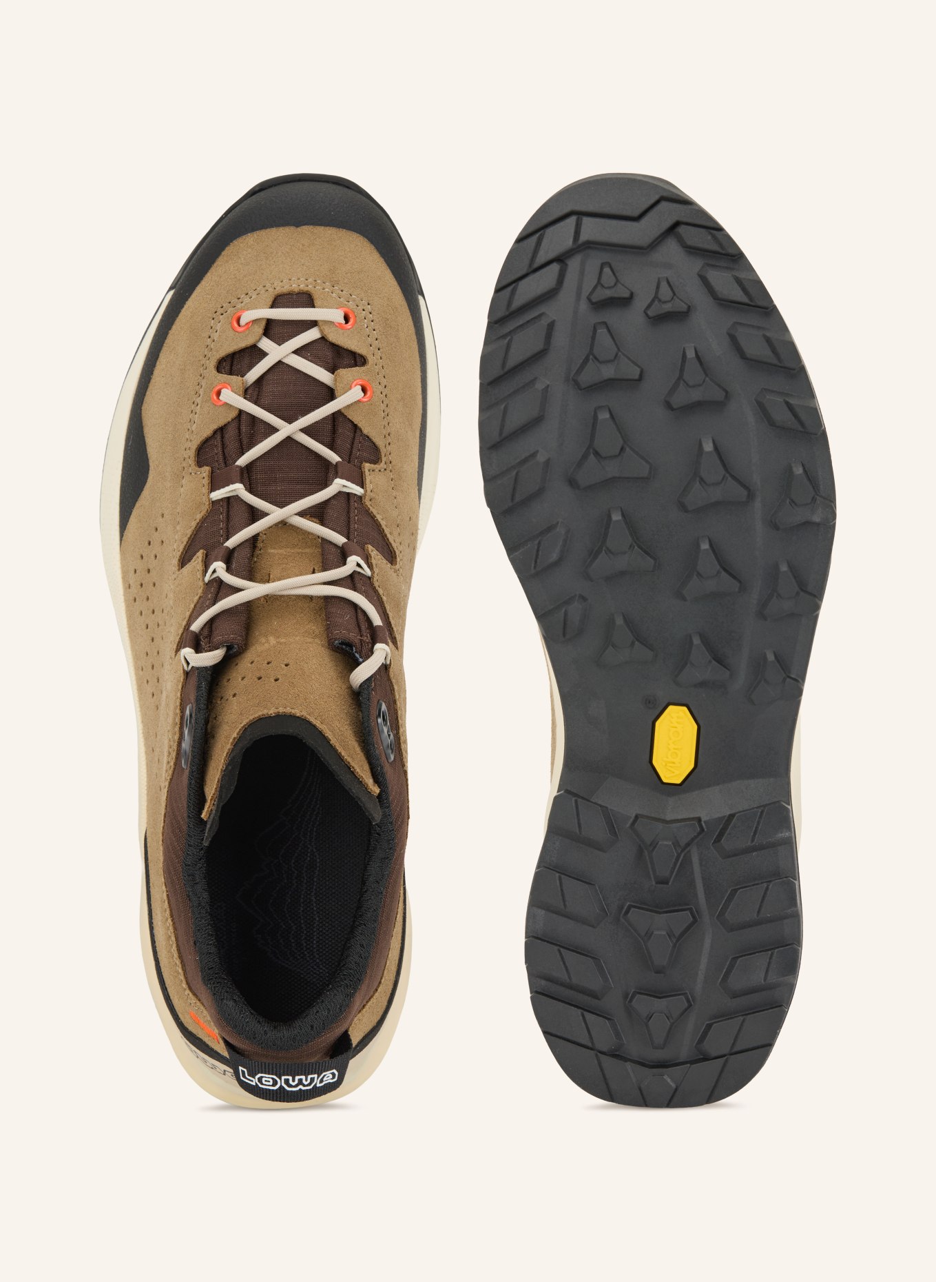 LOWA Bergschuhe GTX LO: KHAKI / DUNKELBRAUN