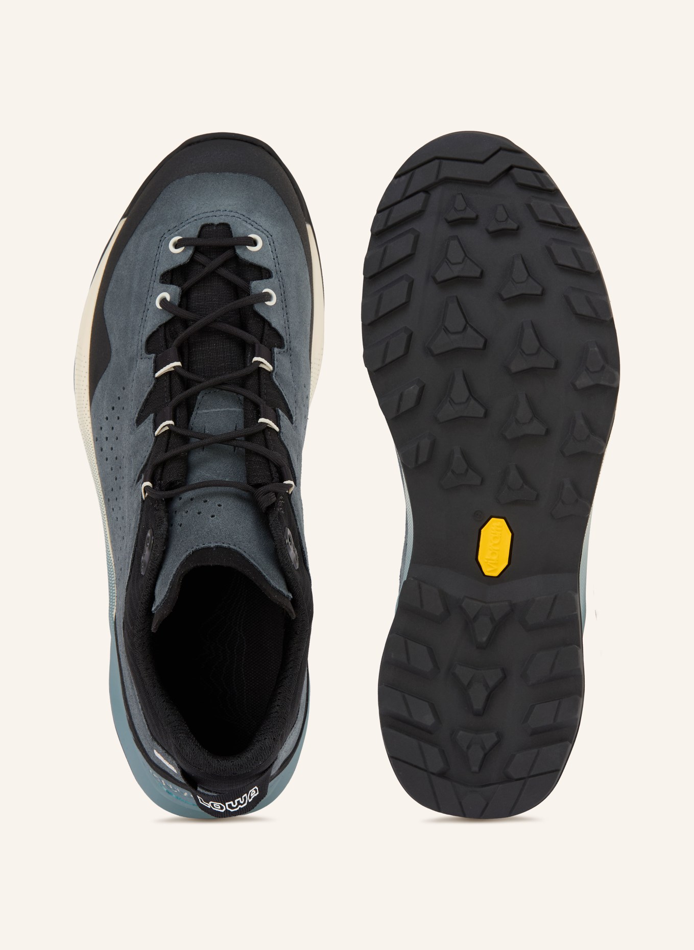 LOWA Bergschuhe GTX LO: BLAUGRAU / SCHWARZ