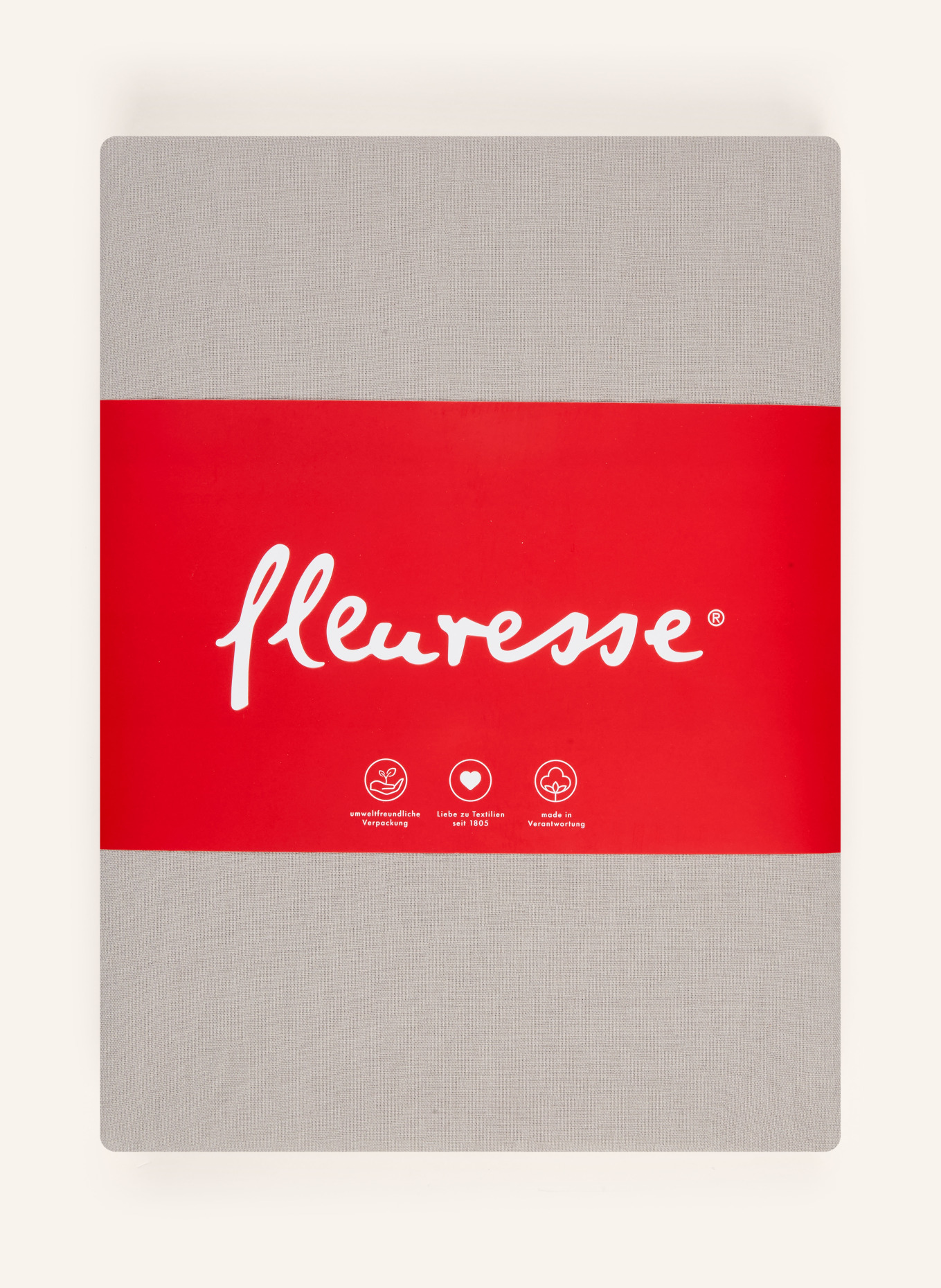 fleuresse Linge de lit PROVENCE en lin: GRIS