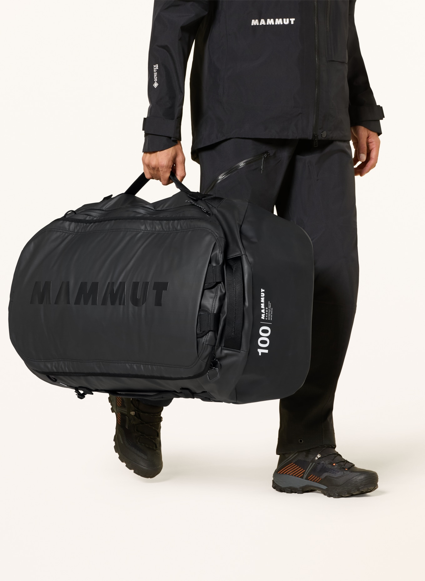 MAMMUT Reisetasche CARGO 100 l: SCHWARZ