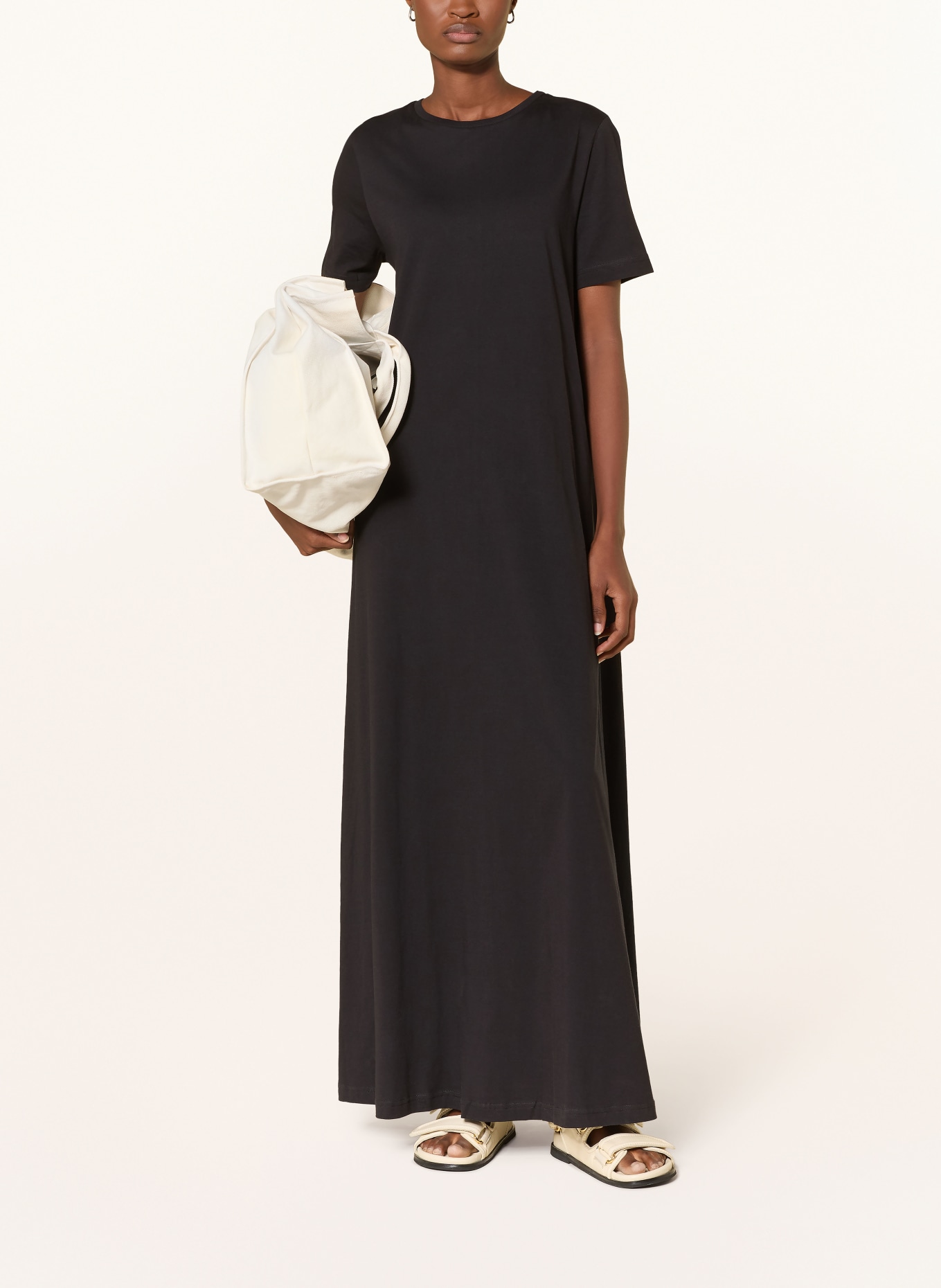 KnowledgeCotton Apparel Jersey dress: BLACK