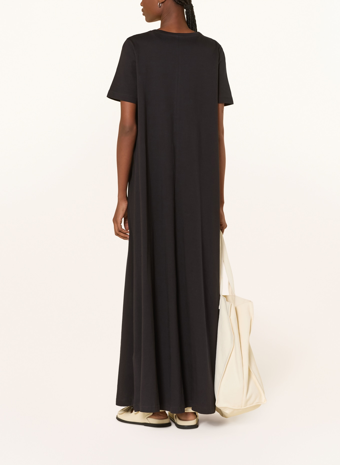 KnowledgeCotton Apparel Jersey dress: BLACK