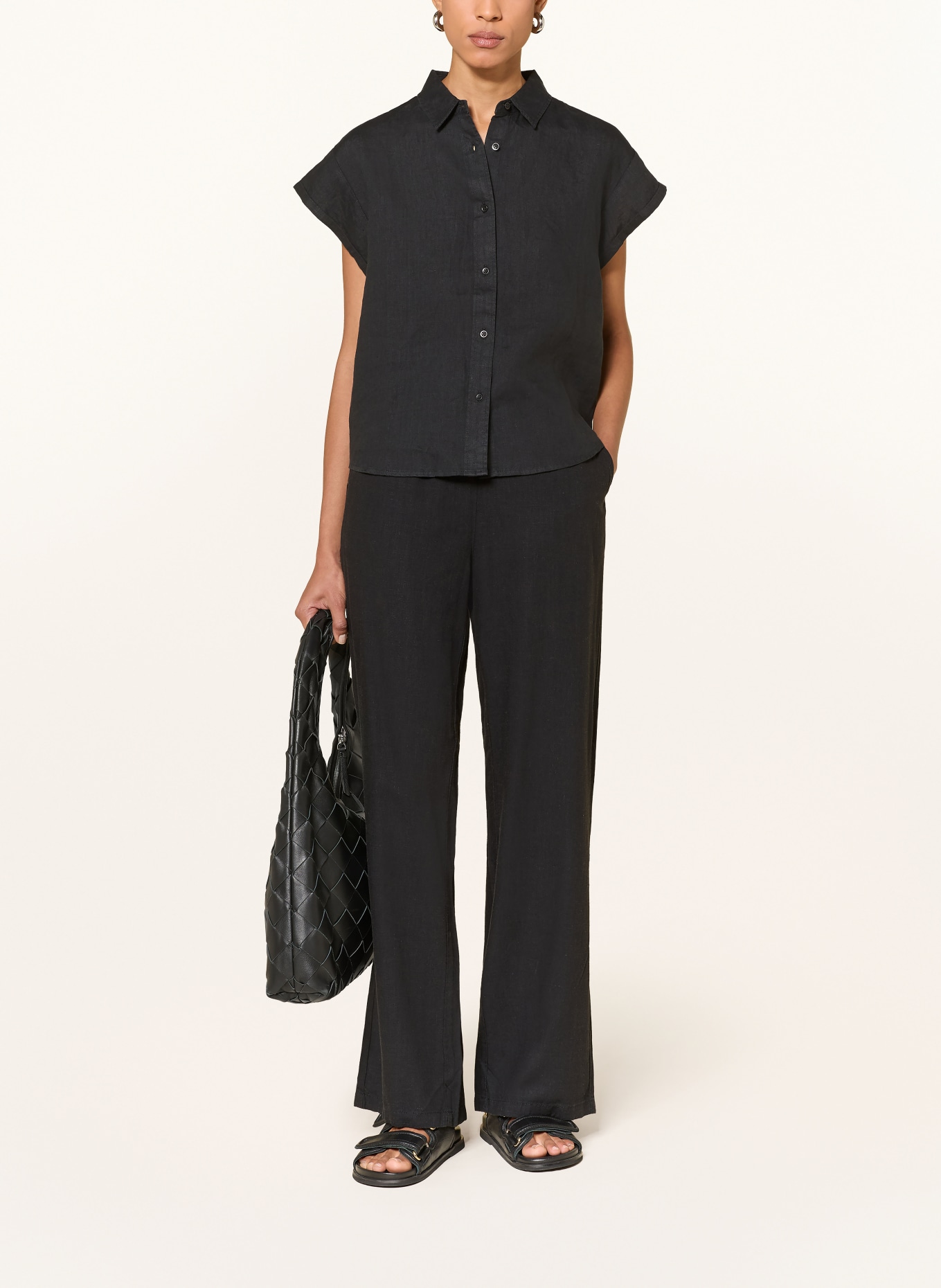 KnowledgeCotton Apparel Hose POSEY: SCHWARZ