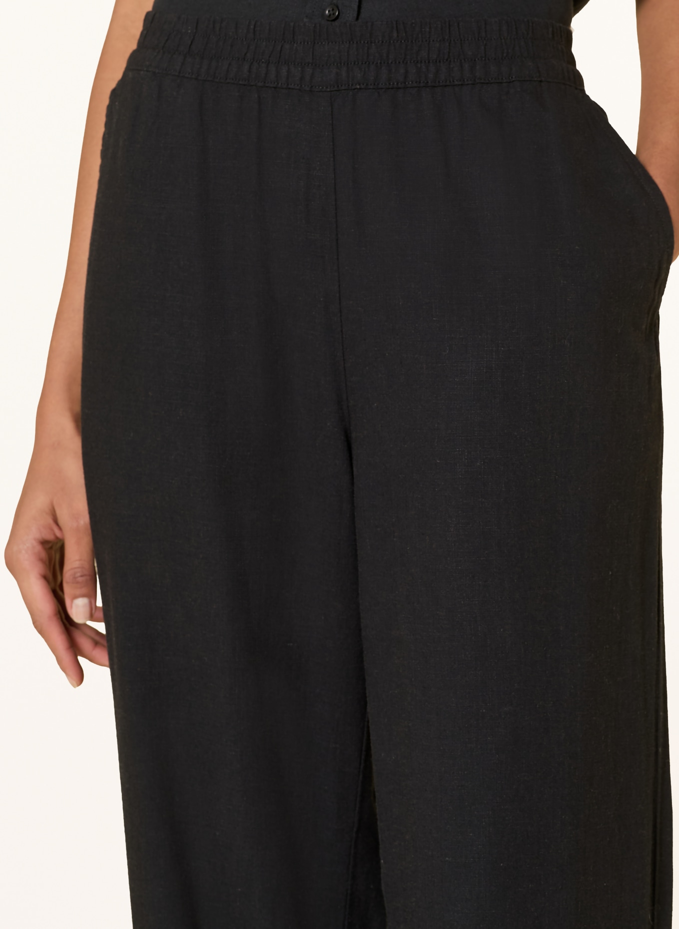 KnowledgeCotton Apparel Hose POSEY: SCHWARZ