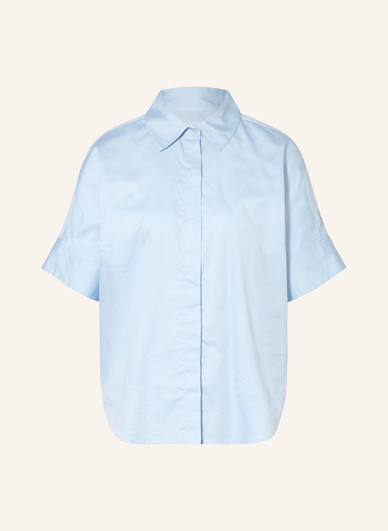 KnowledgeCotton Apparel ISLET Shirt Blouse: LIGHT BLUE