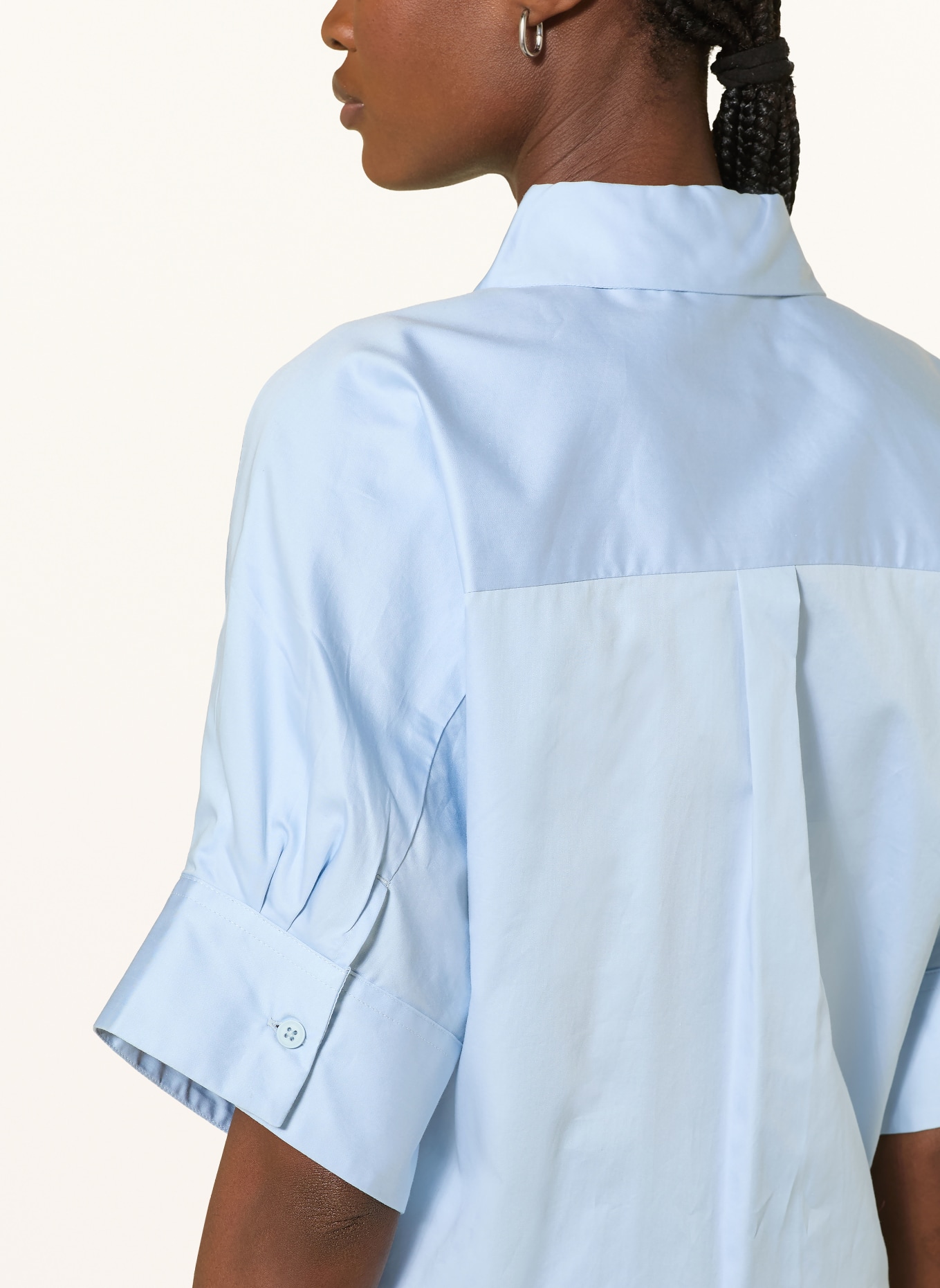 KnowledgeCotton Apparel ISLET Shirt Blouse: LIGHT BLUE