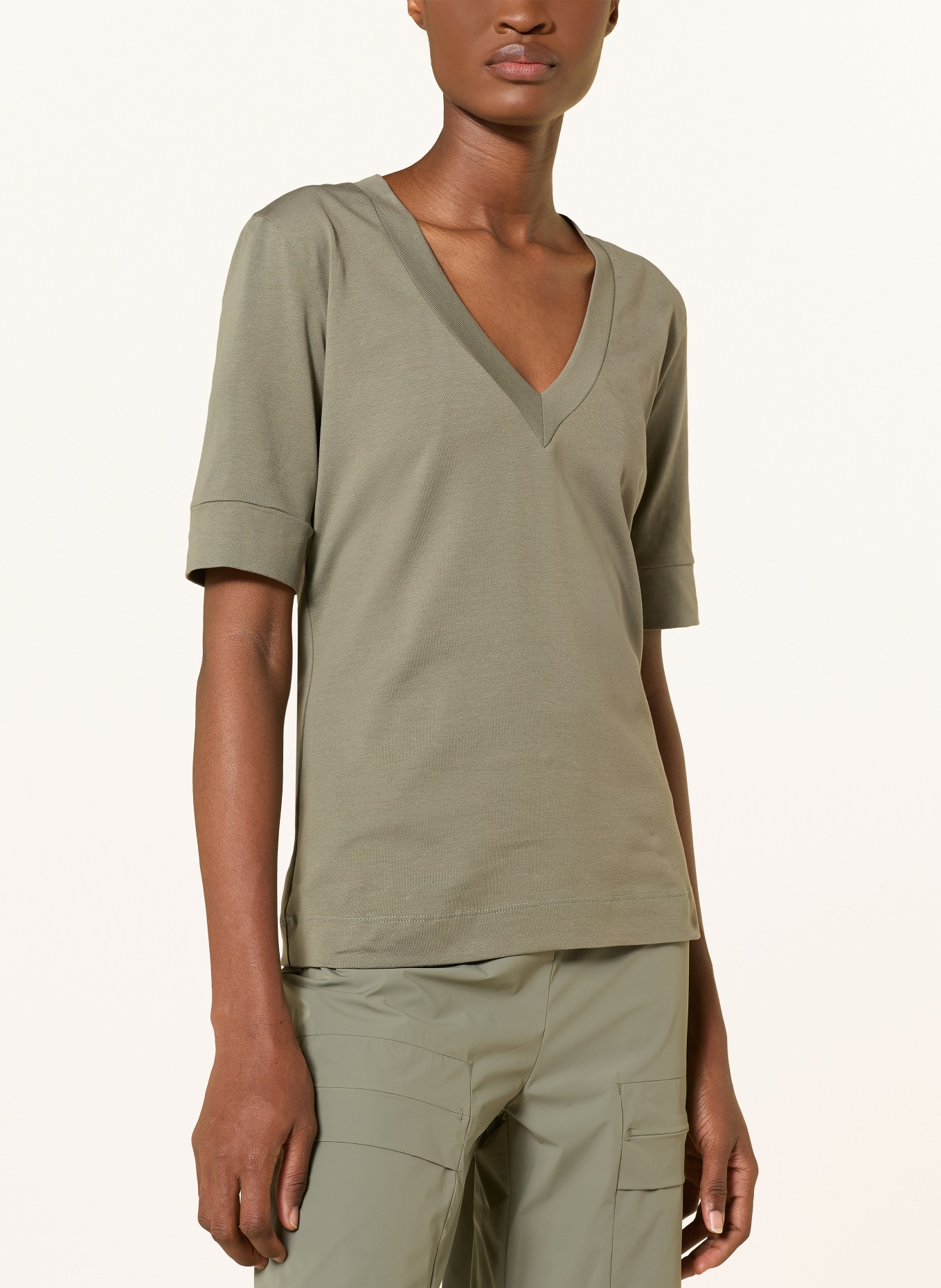 JEANNE BARET T-Shirt ZINNIA: KHAKI