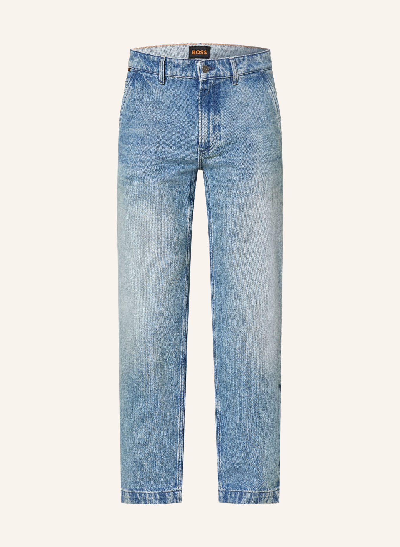 BOSS SKYE Relaxed Fit Jeans: 444 TURQUOISE/AQUA