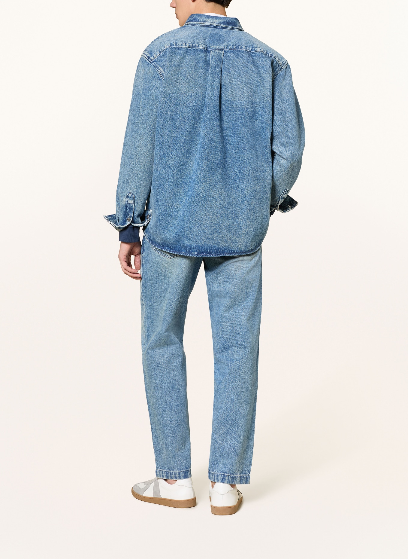 BOSS SKYE Relaxed Fit Jeans: 444 TURQUOISE/AQUA