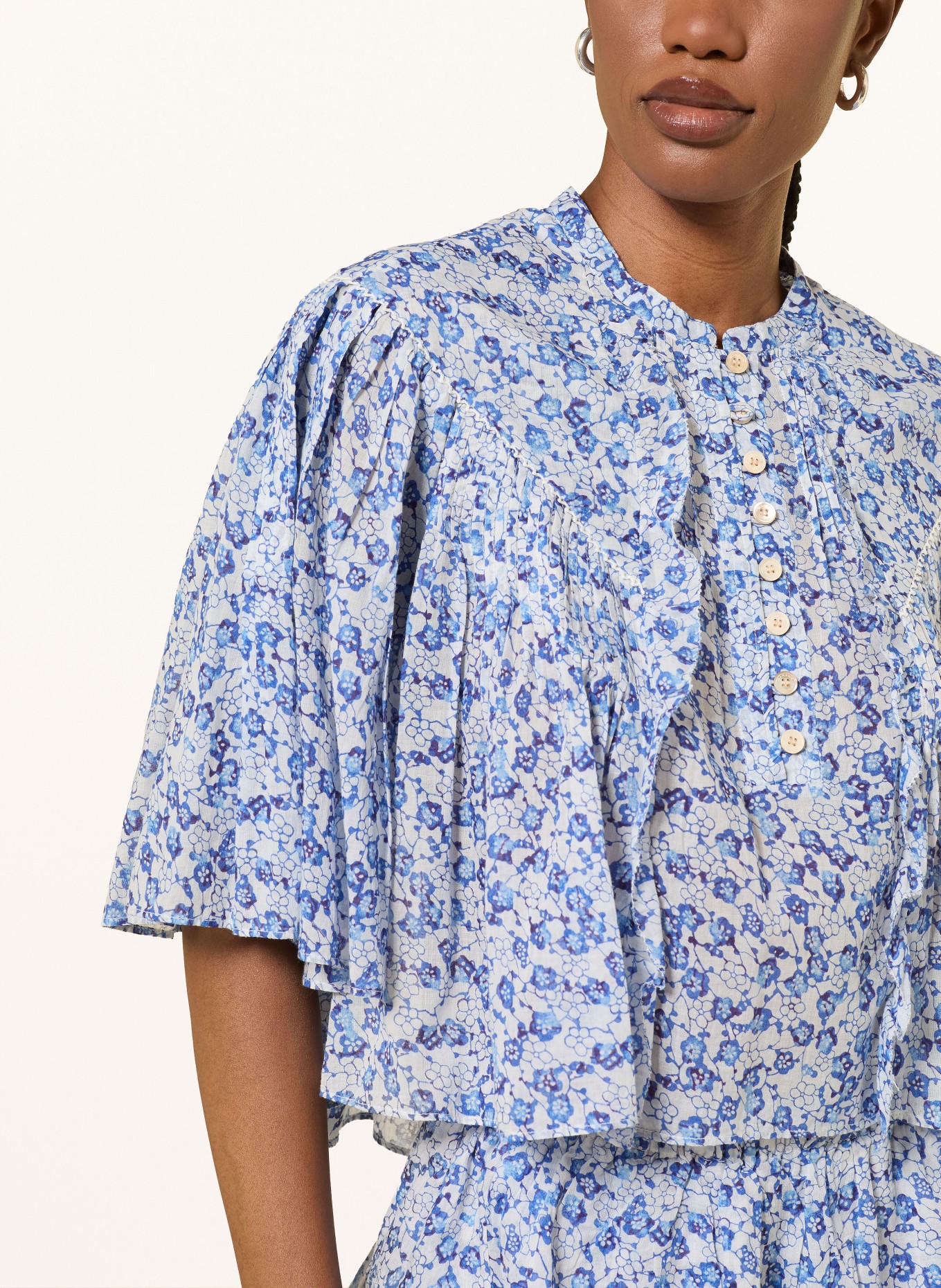 MARANT ÉTOILE Bluse VEELIA: HELLBLAU / BLAU