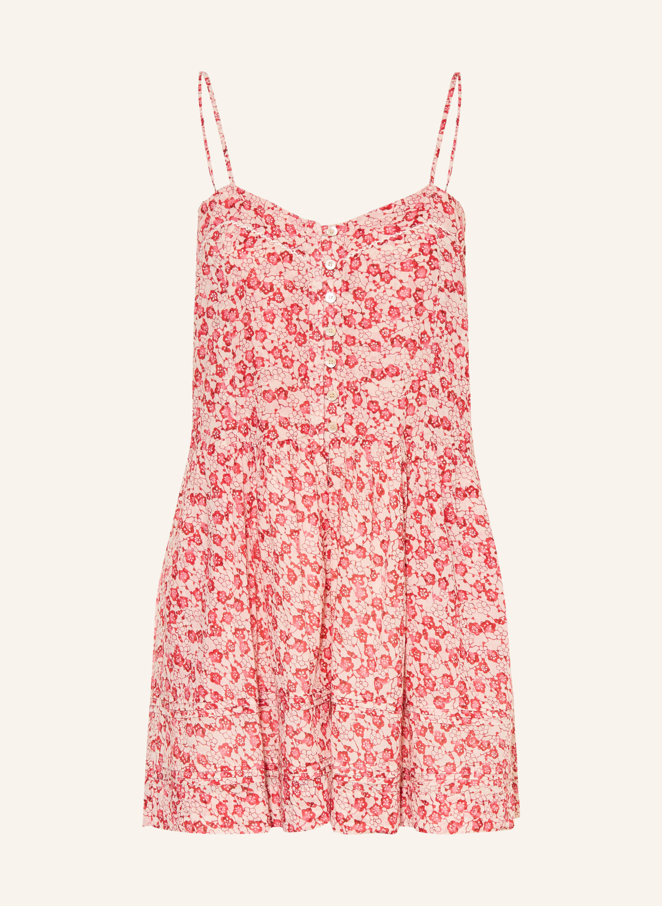 MARANT ÉTOILE VICKIA Jumpsuit: LIGHT RED / RED