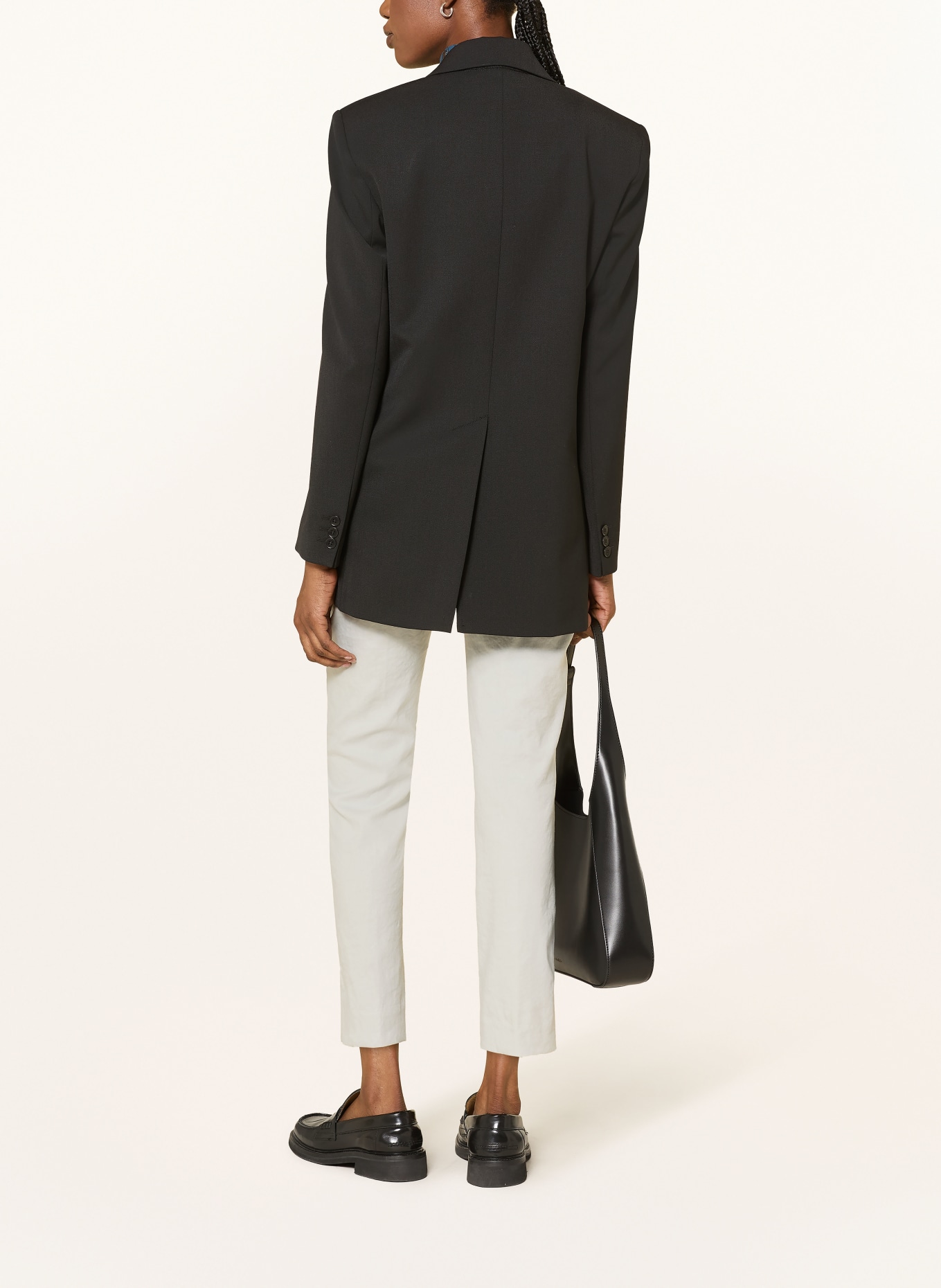 Dondup 7/8-Hose PERFECT mit Leinen: HELLGRAU