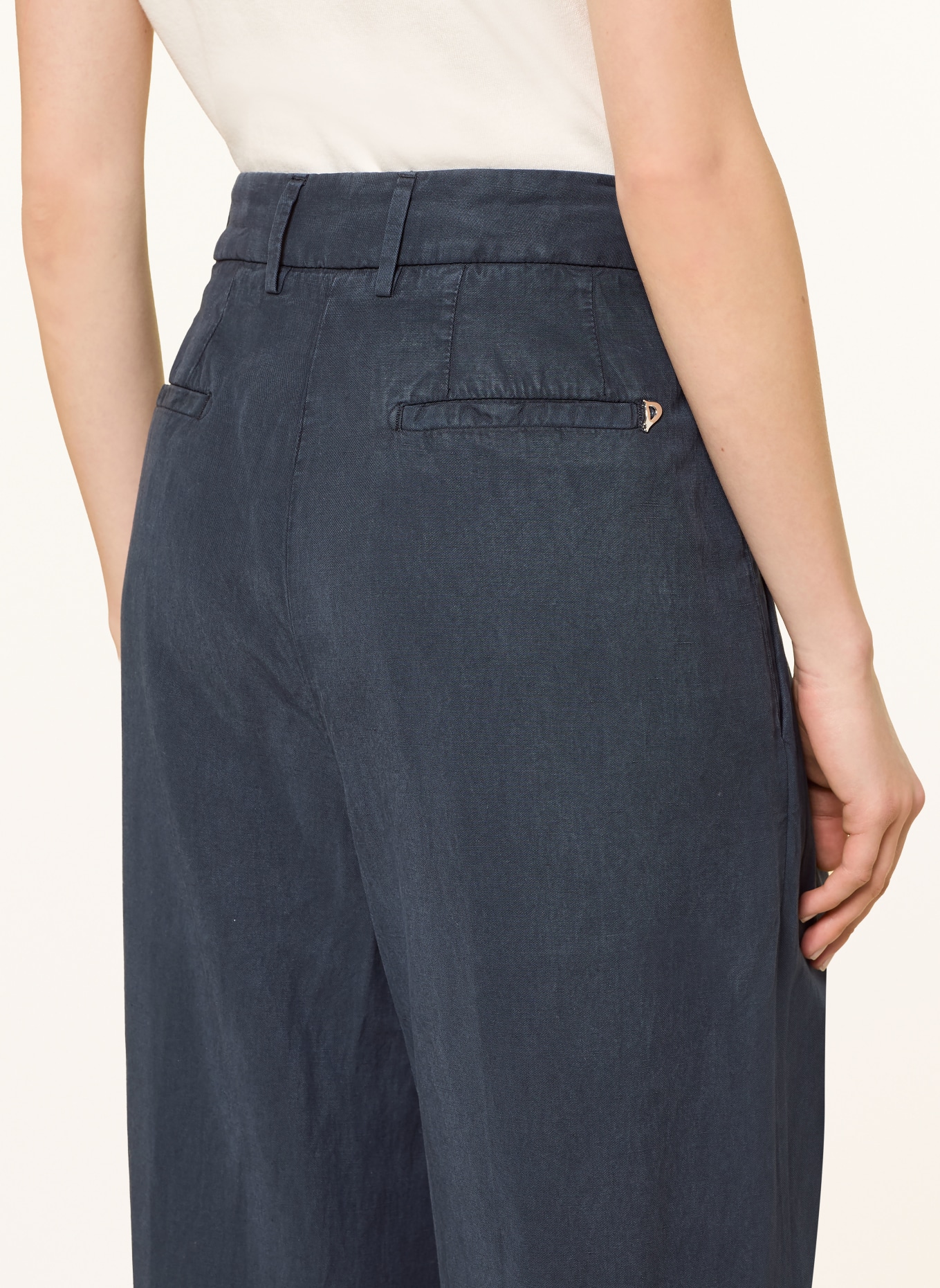 Dondup Kalhoty Marlene ELOUISE: TMAVĚ MODRÁ