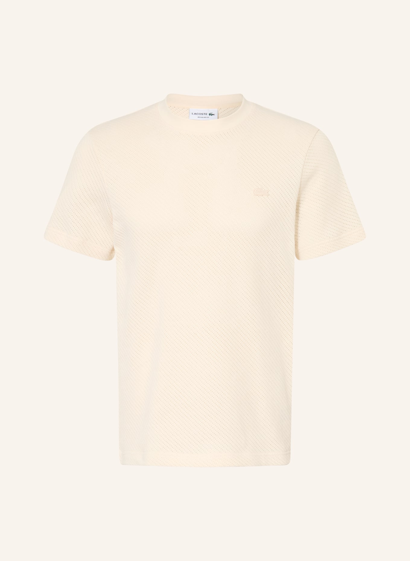 LACOSTE Pull en maille: CRÈME