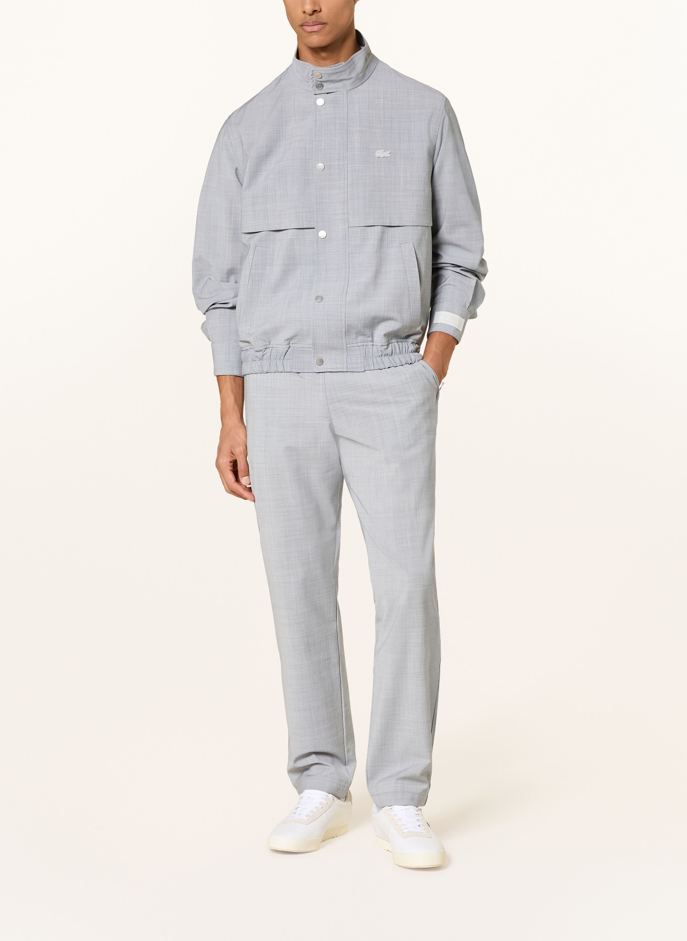 LACOSTE Jacket: GRAY