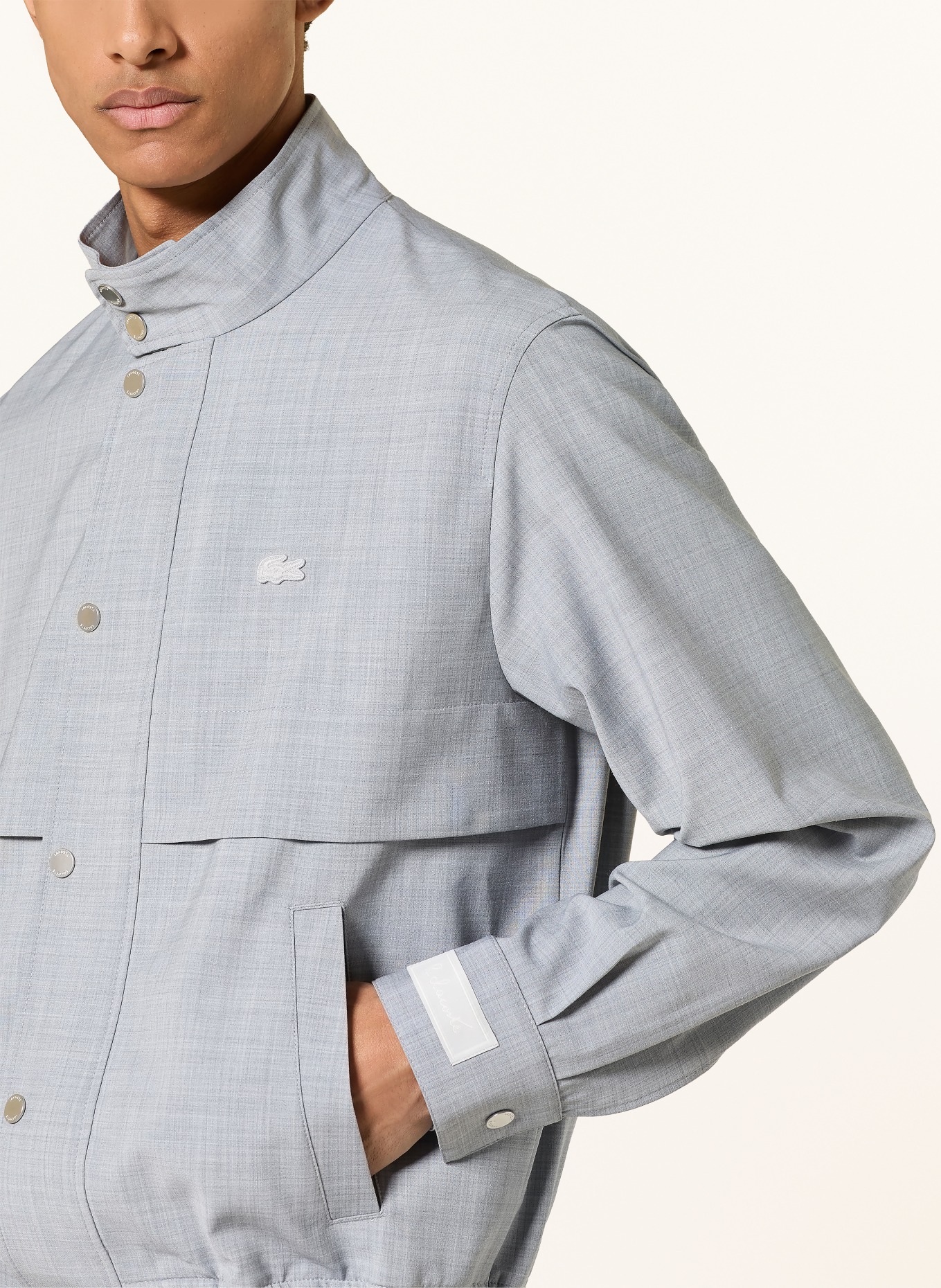 LACOSTE Jacket: GRAY