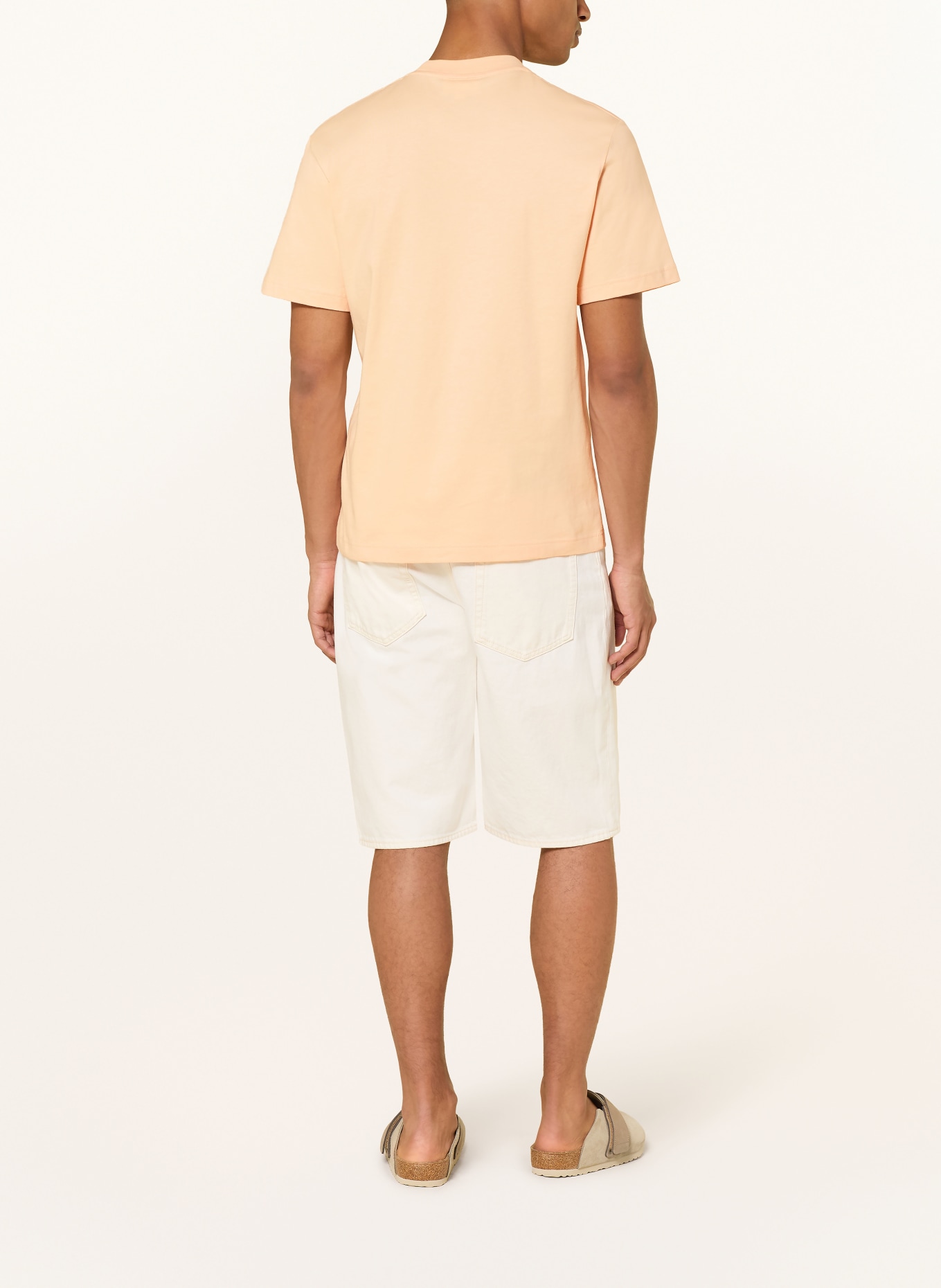 LACOSTE Tričko: TMAVĚ ORANŽOVÁ