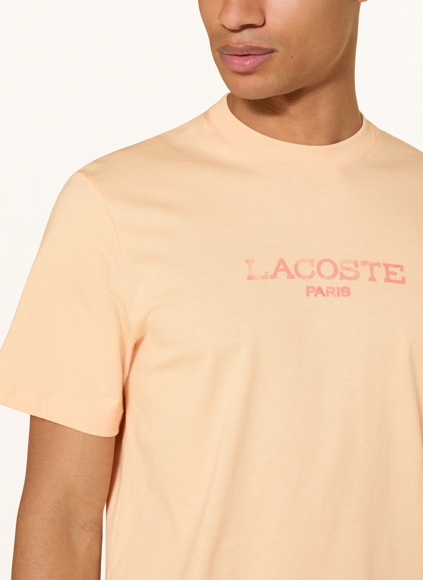 LACOSTE Tričko: TMAVĚ ORANŽOVÁ