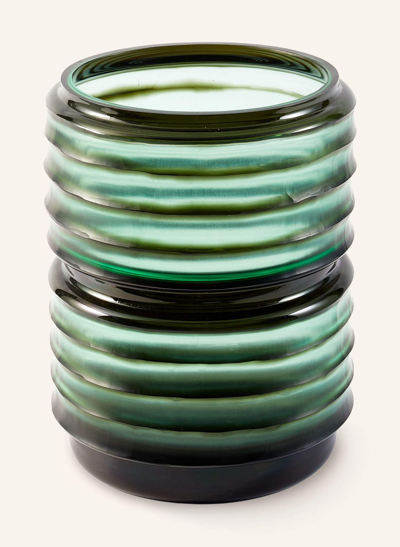 POLSPOTTEN LAYER Vase: GREEN / DARK GREEN