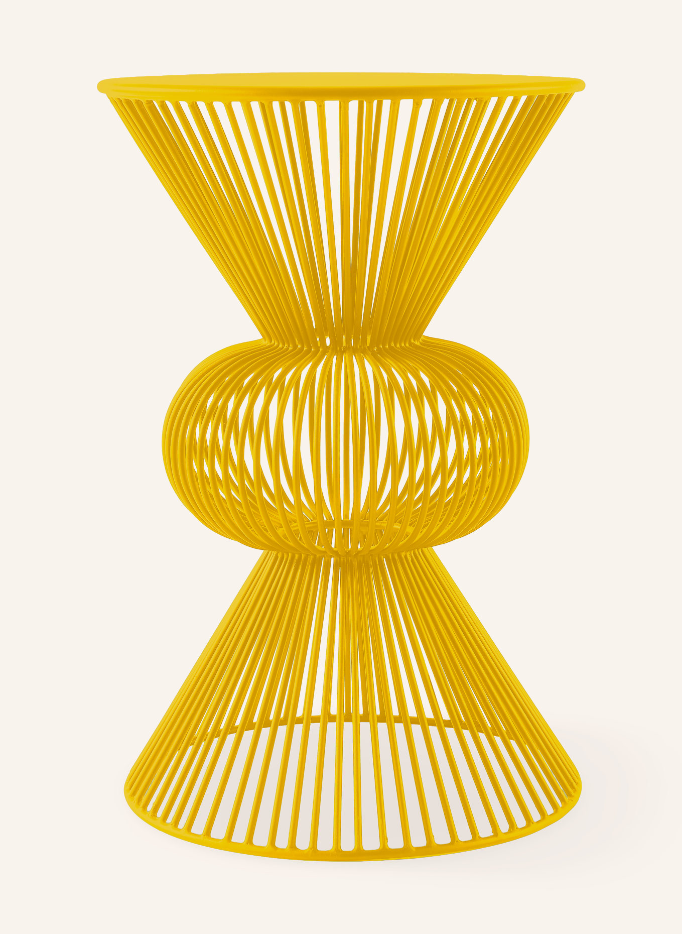 POLSPOTTEN Beistelltisch WIRED BALL: GELB