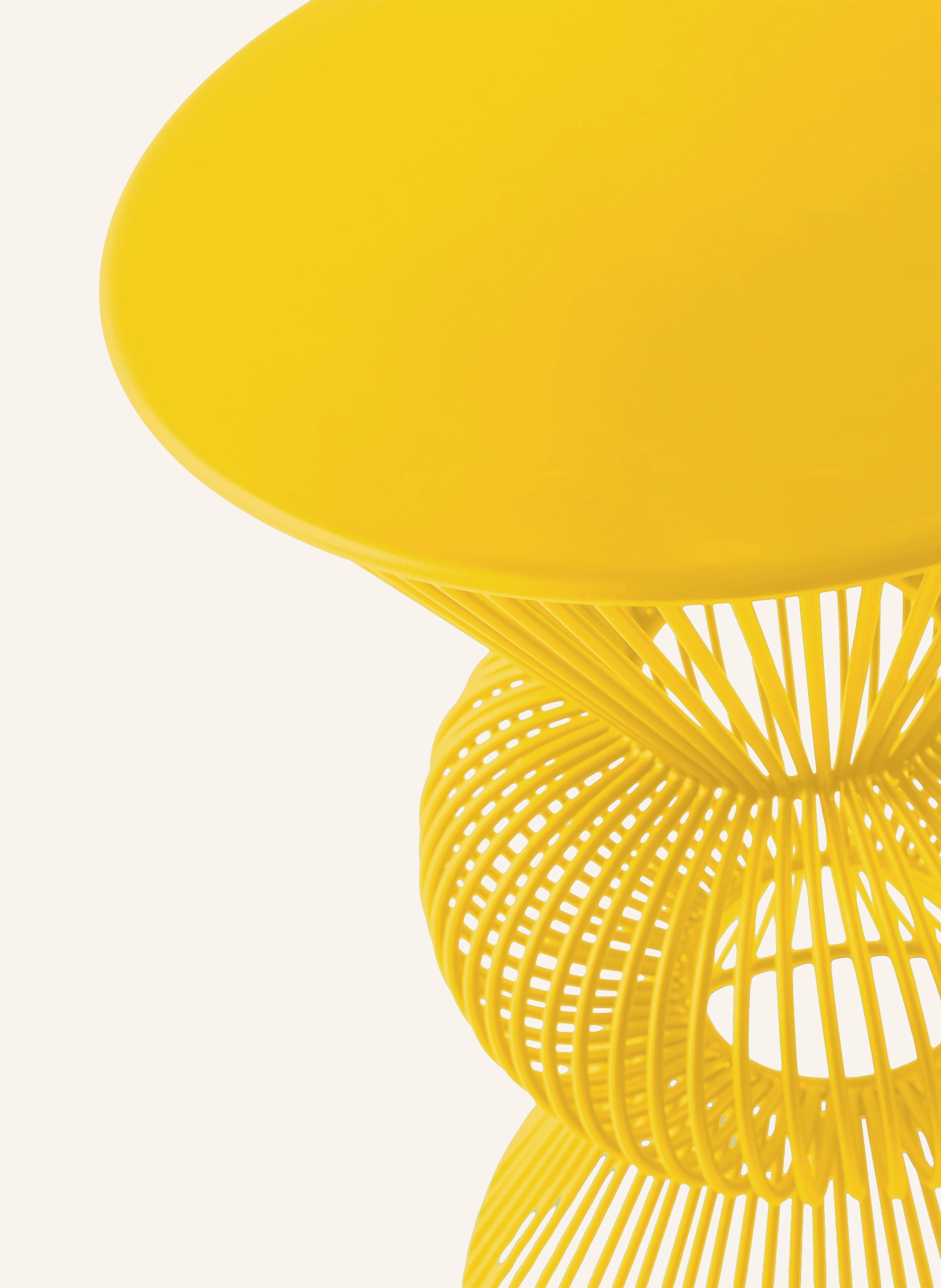 POLSPOTTEN Beistelltisch WIRED BALL: GELB