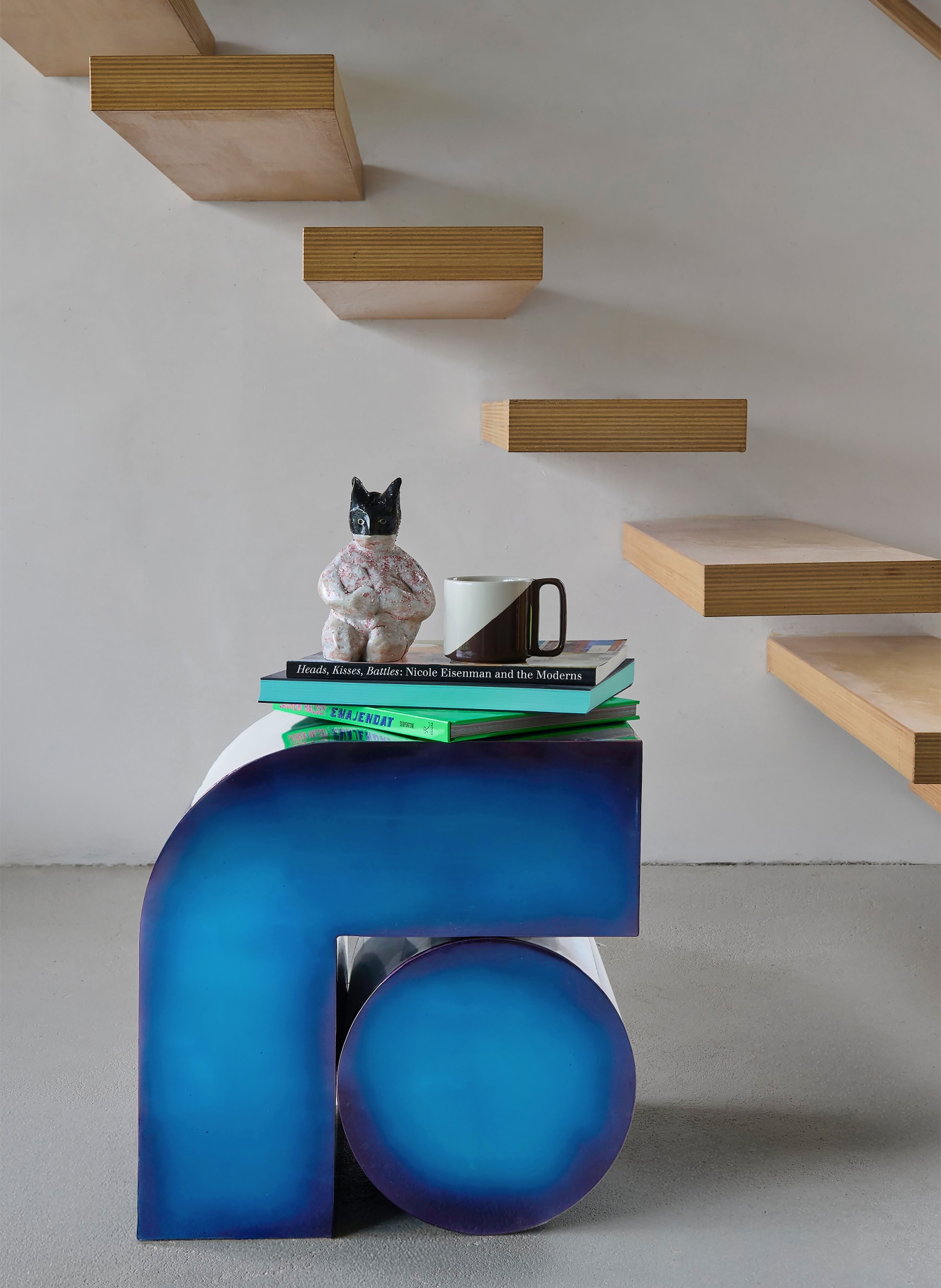 POLSPOTTEN KOMBO Side Table: DARK BLUE