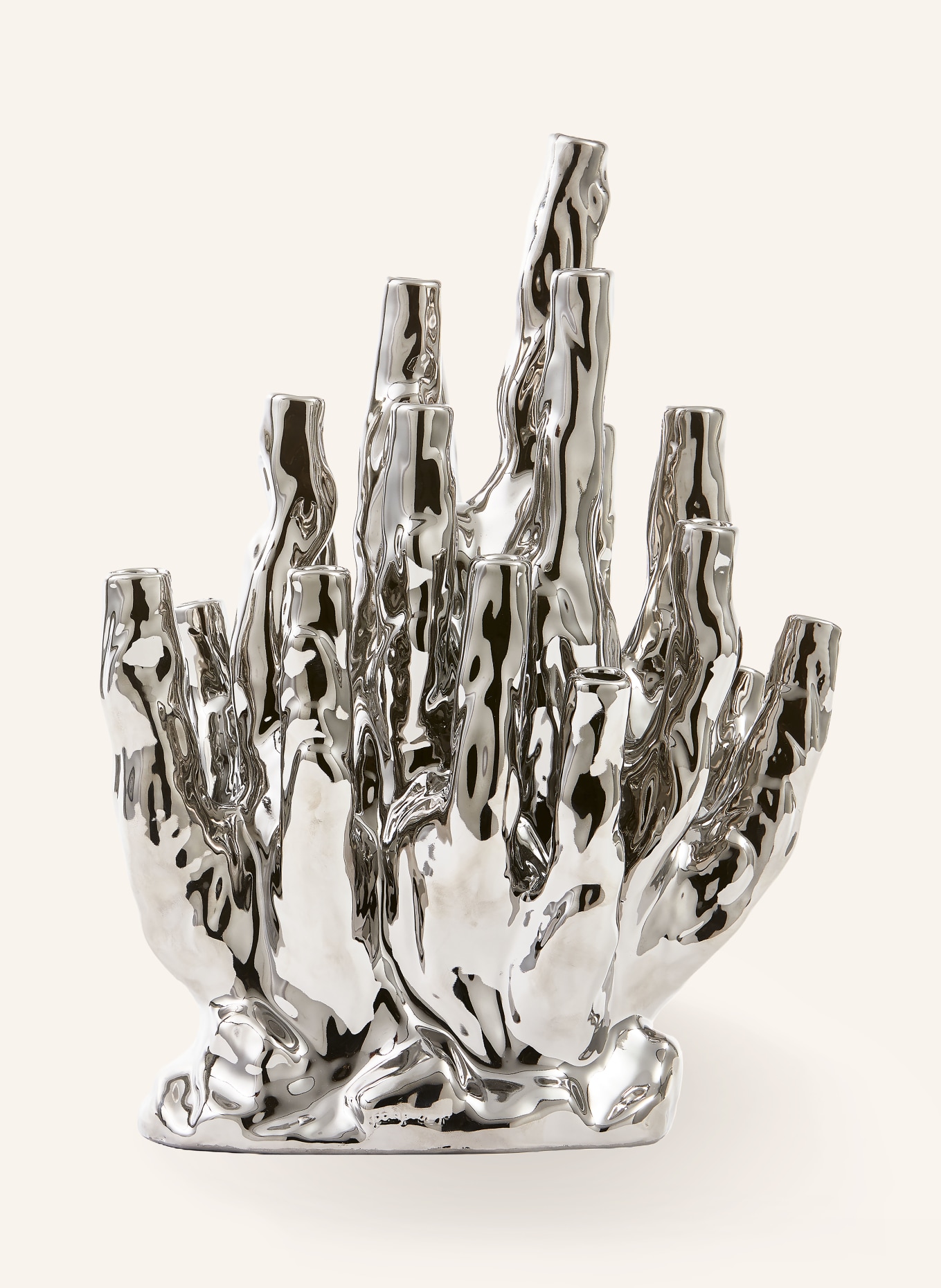 POLSPOTTEN CORAL Vase: SILVER