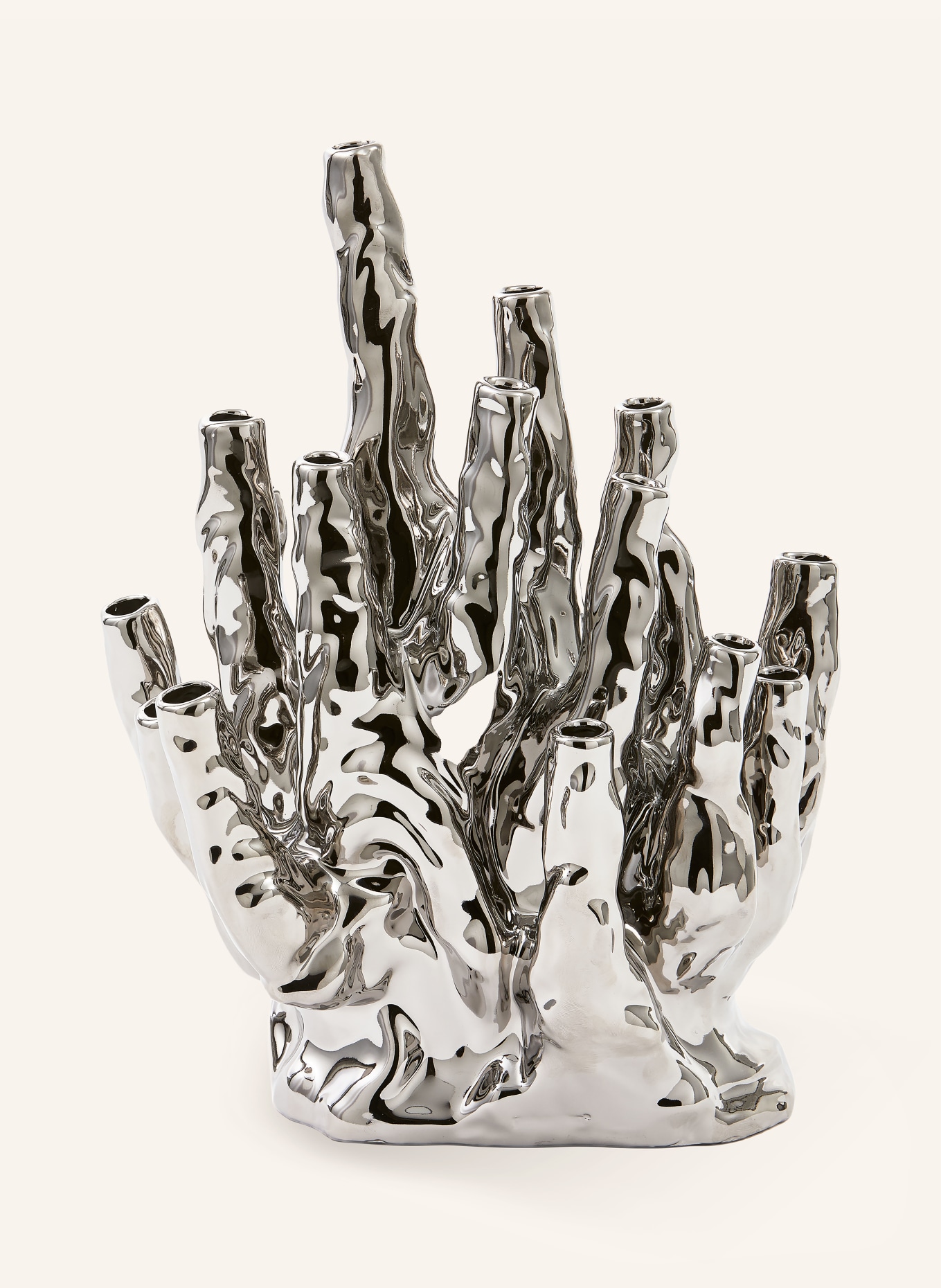 POLSPOTTEN CORAL Vase: SILVER