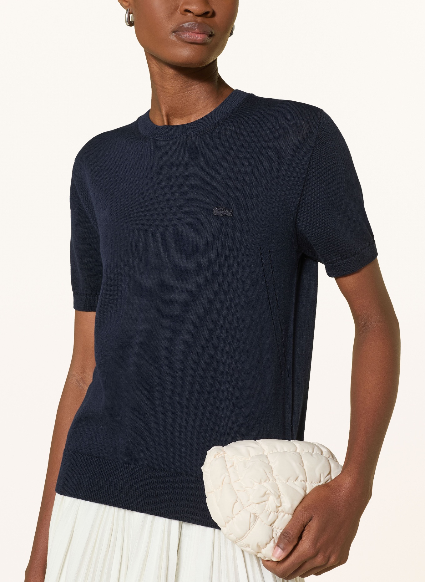 LACOSTE Strickshirt: DUNKELBLAU