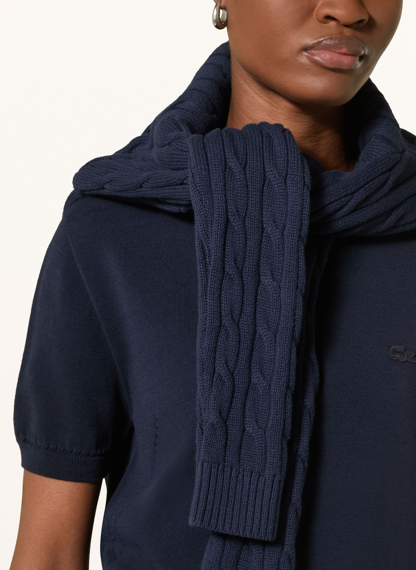 LACOSTE Strickshirt: DUNKELBLAU