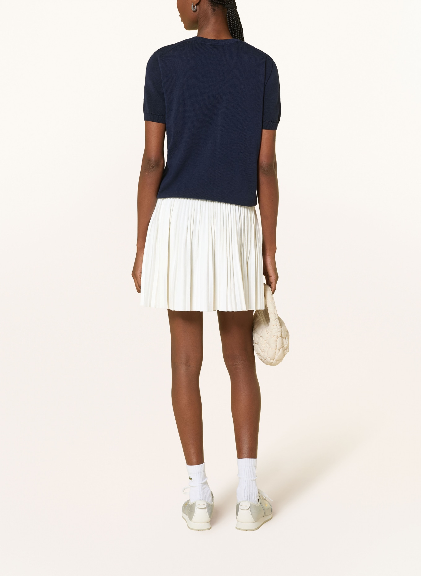 LACOSTE gebreide rok: ECRU