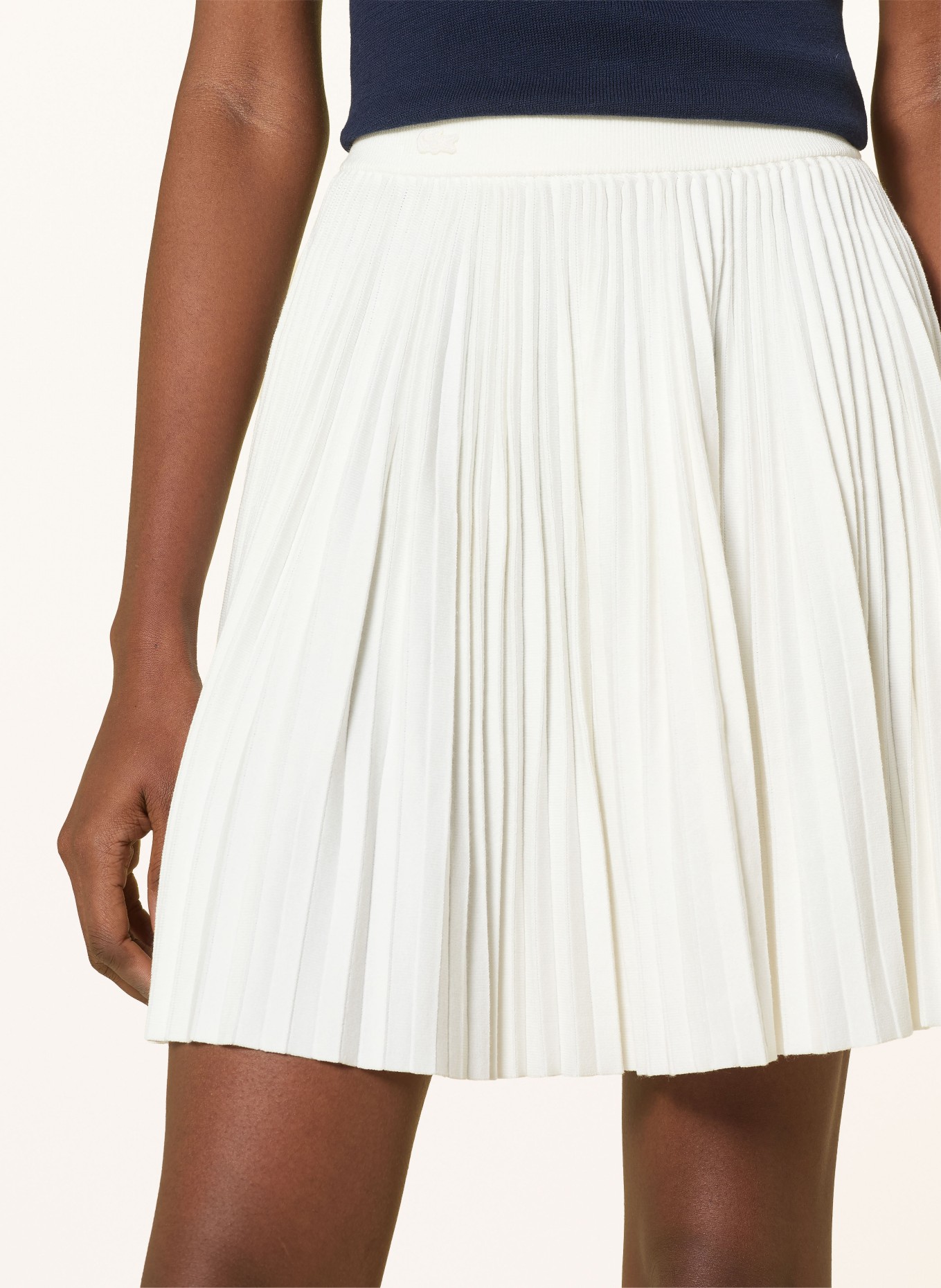 LACOSTE gebreide rok: ECRU