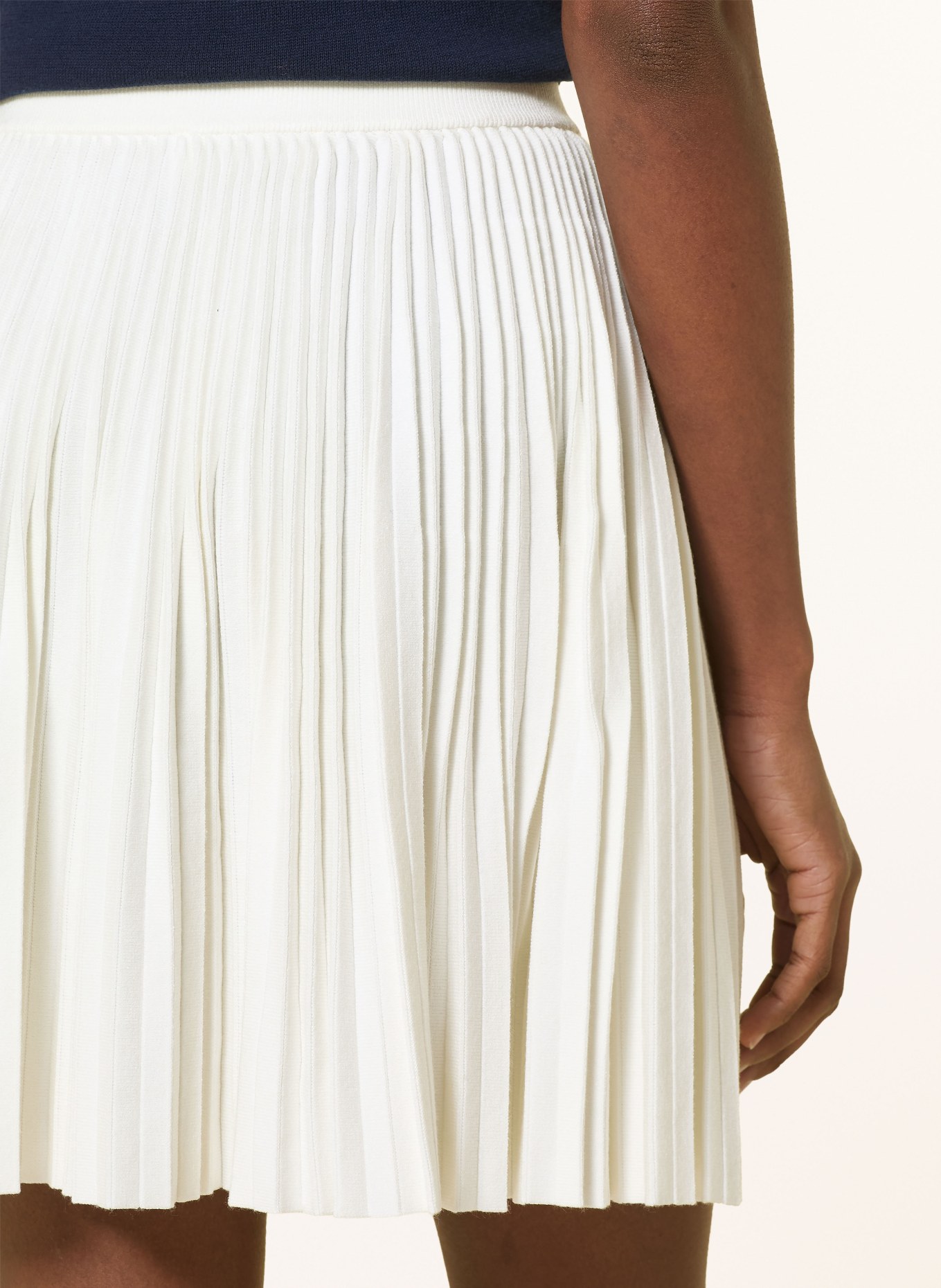 LACOSTE gebreide rok: ECRU