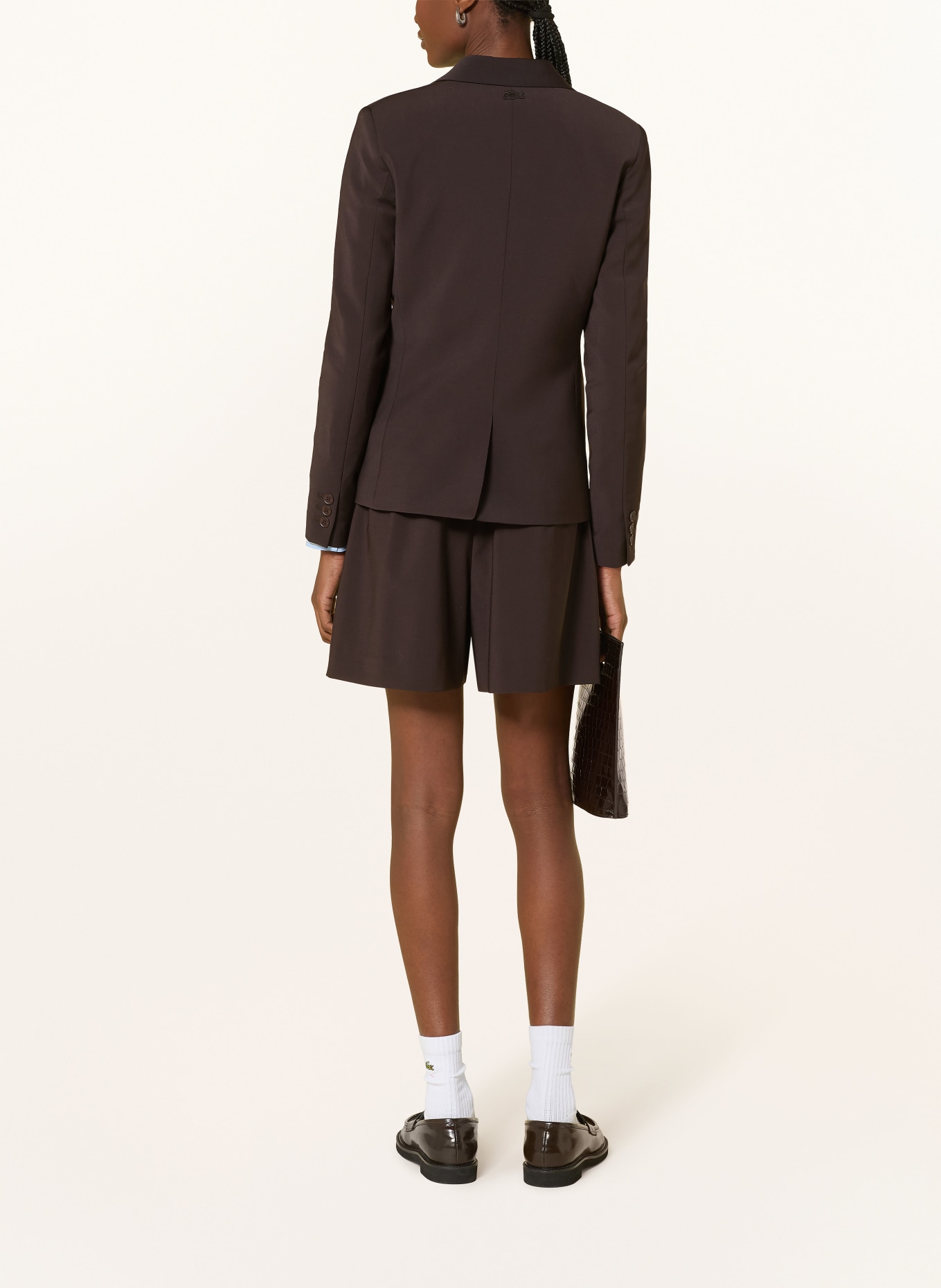 LACOSTE Shorts: DUNKELBRAUN