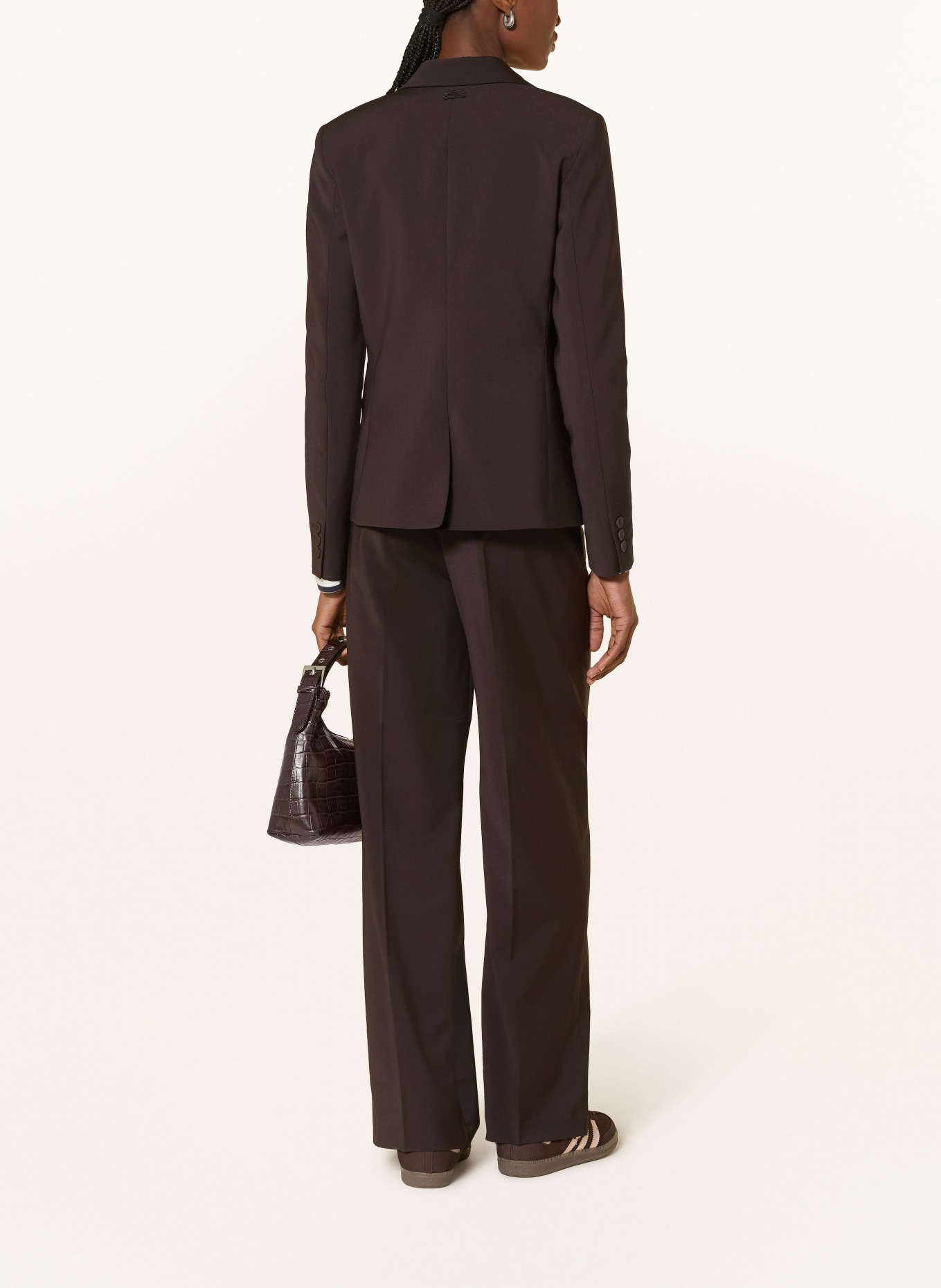 LACOSTE Marlenehose: DUNKELBRAUN