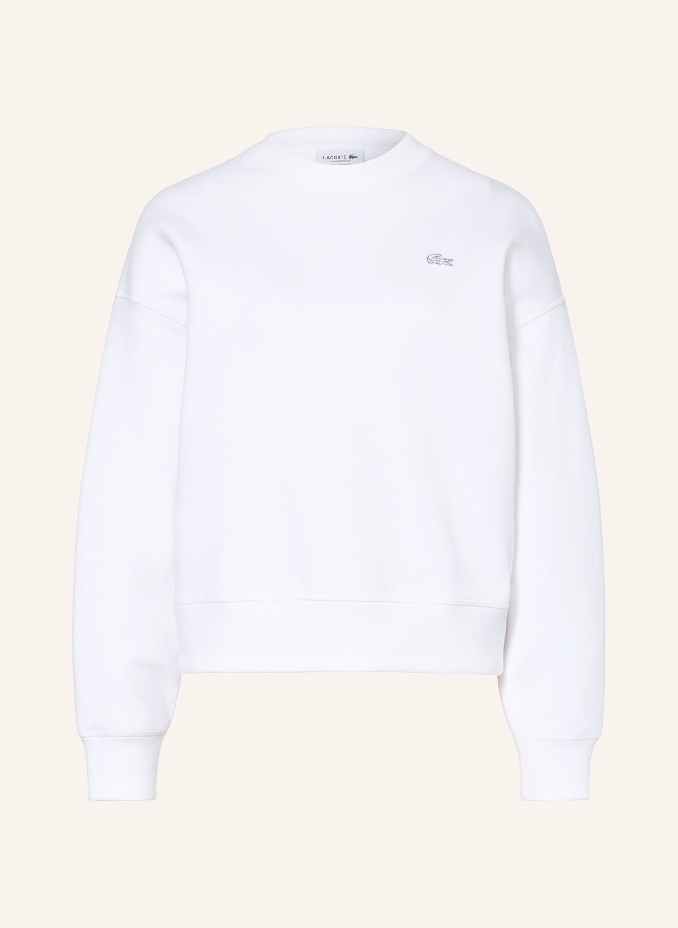 LACOSTE Sweatshirt: WHITE