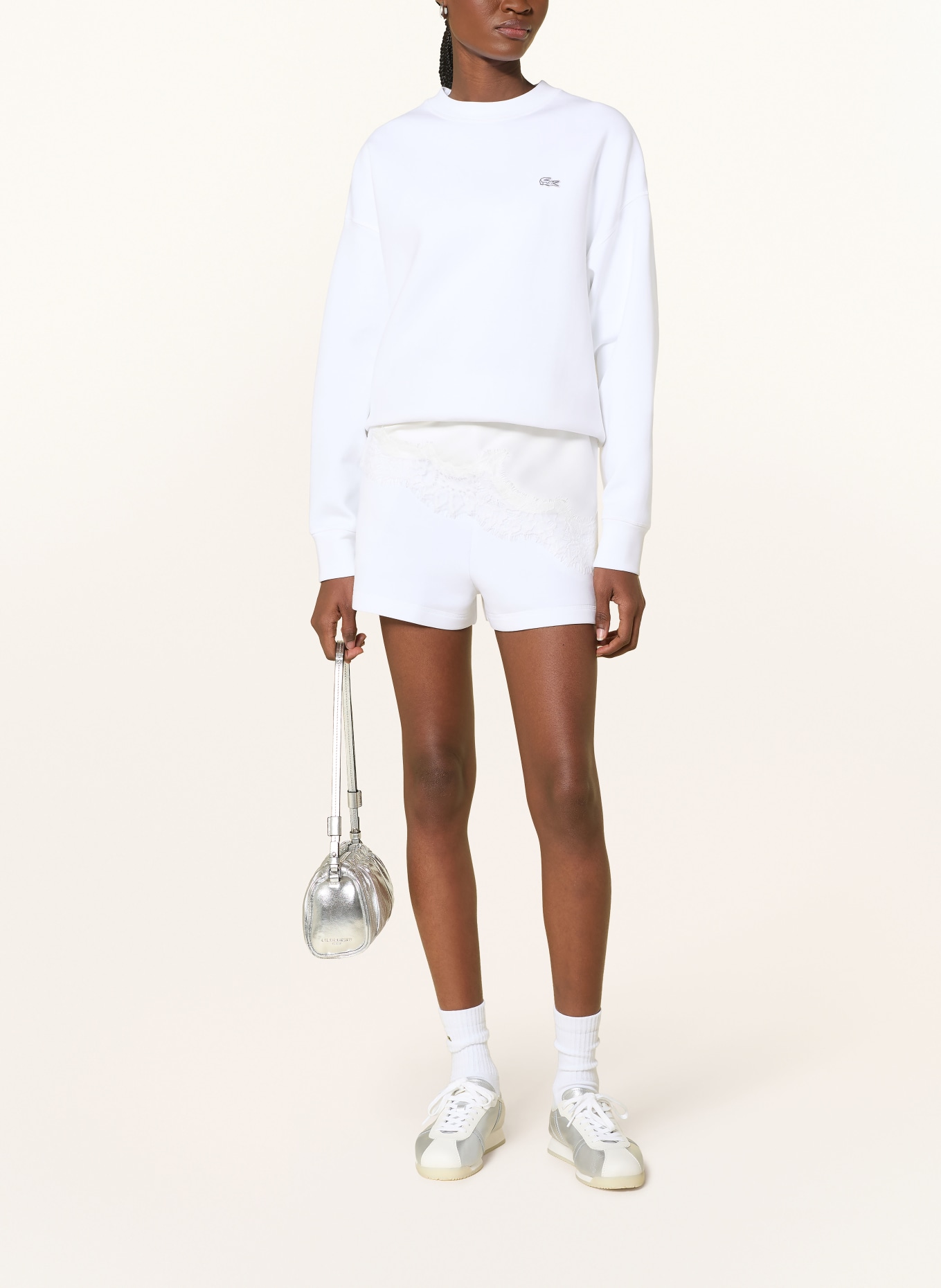 LACOSTE Sweatshirt: WHITE