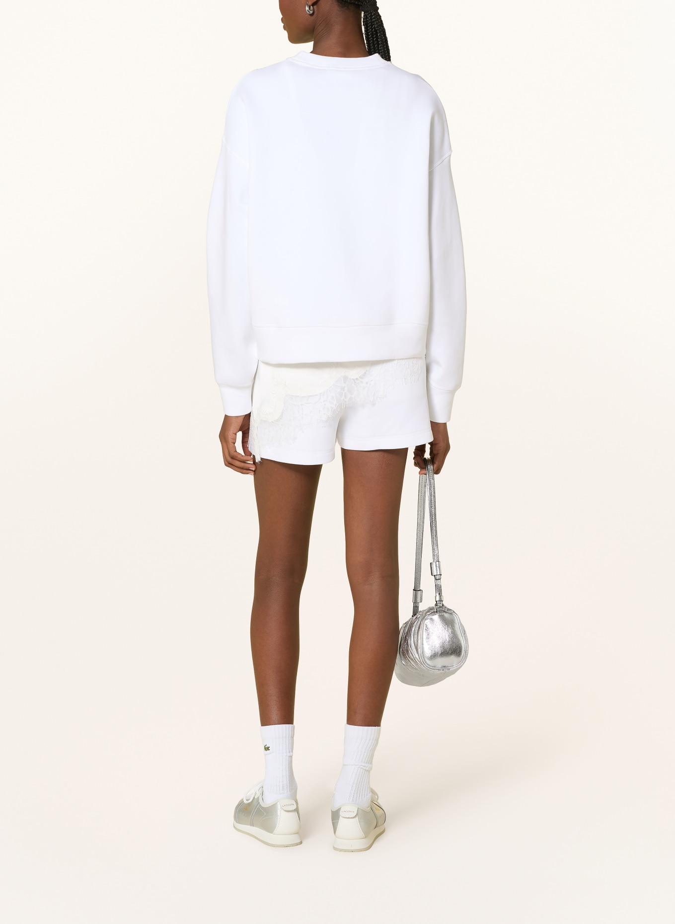 LACOSTE Sweatshirt: WHITE