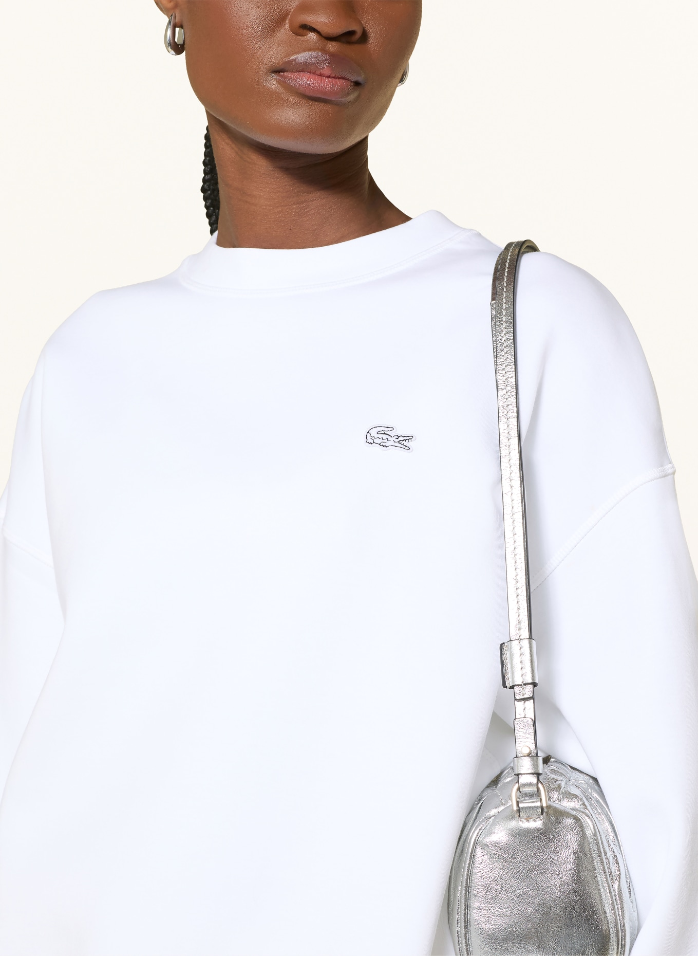 LACOSTE Sweatshirt: WHITE